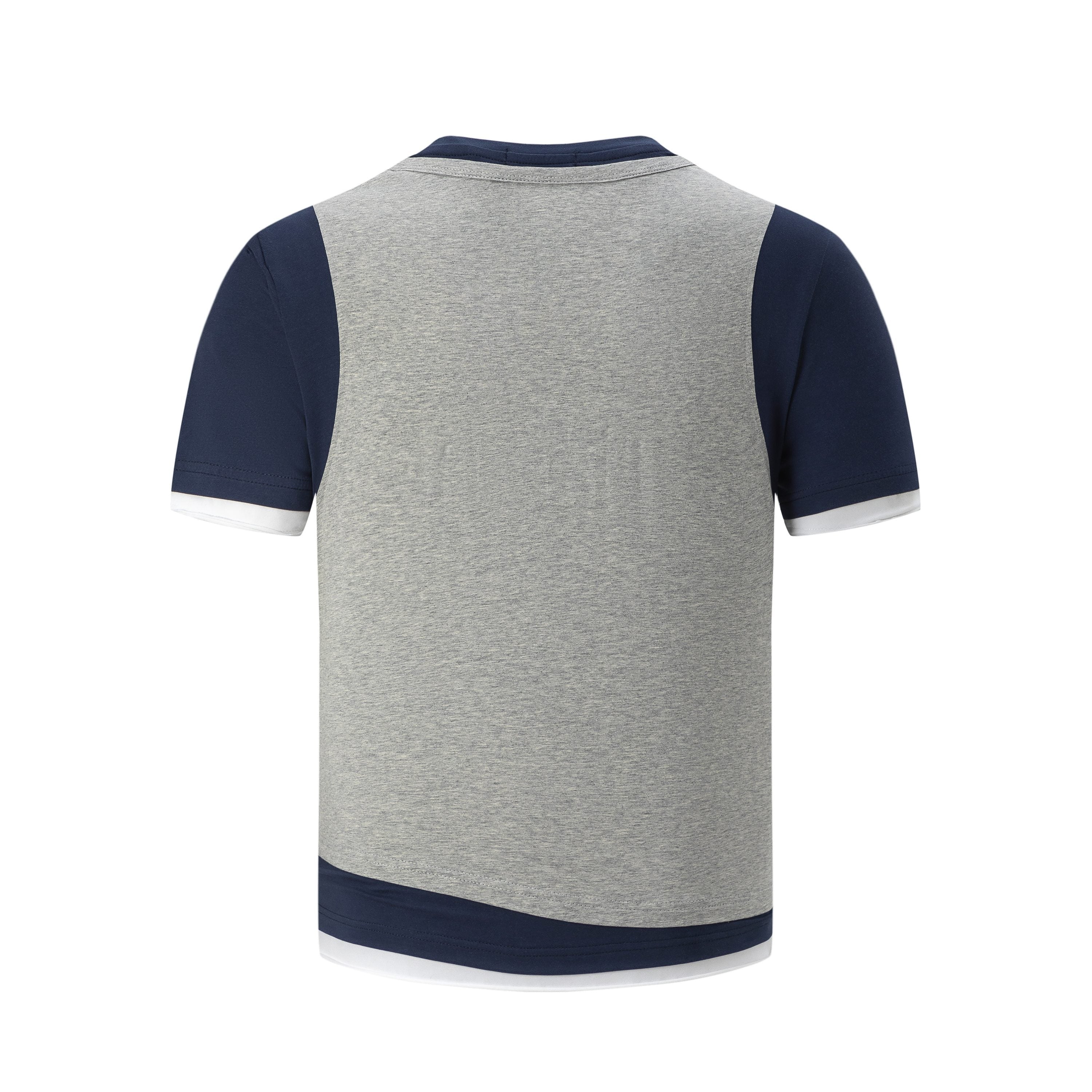 Colorblock Raglan T-Shirt | Contrast Sleeves & Layered Hem