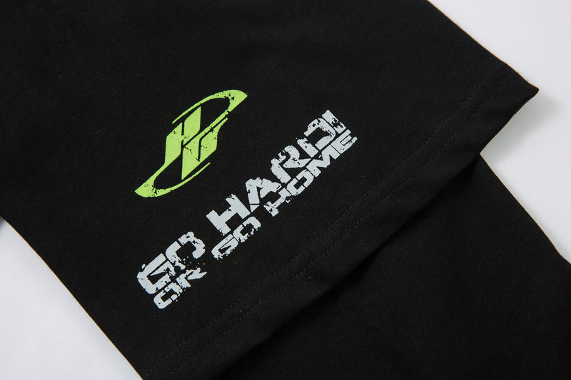 Go Hard Or Go Home Layered Racing Graphic Long Sleeve Tee