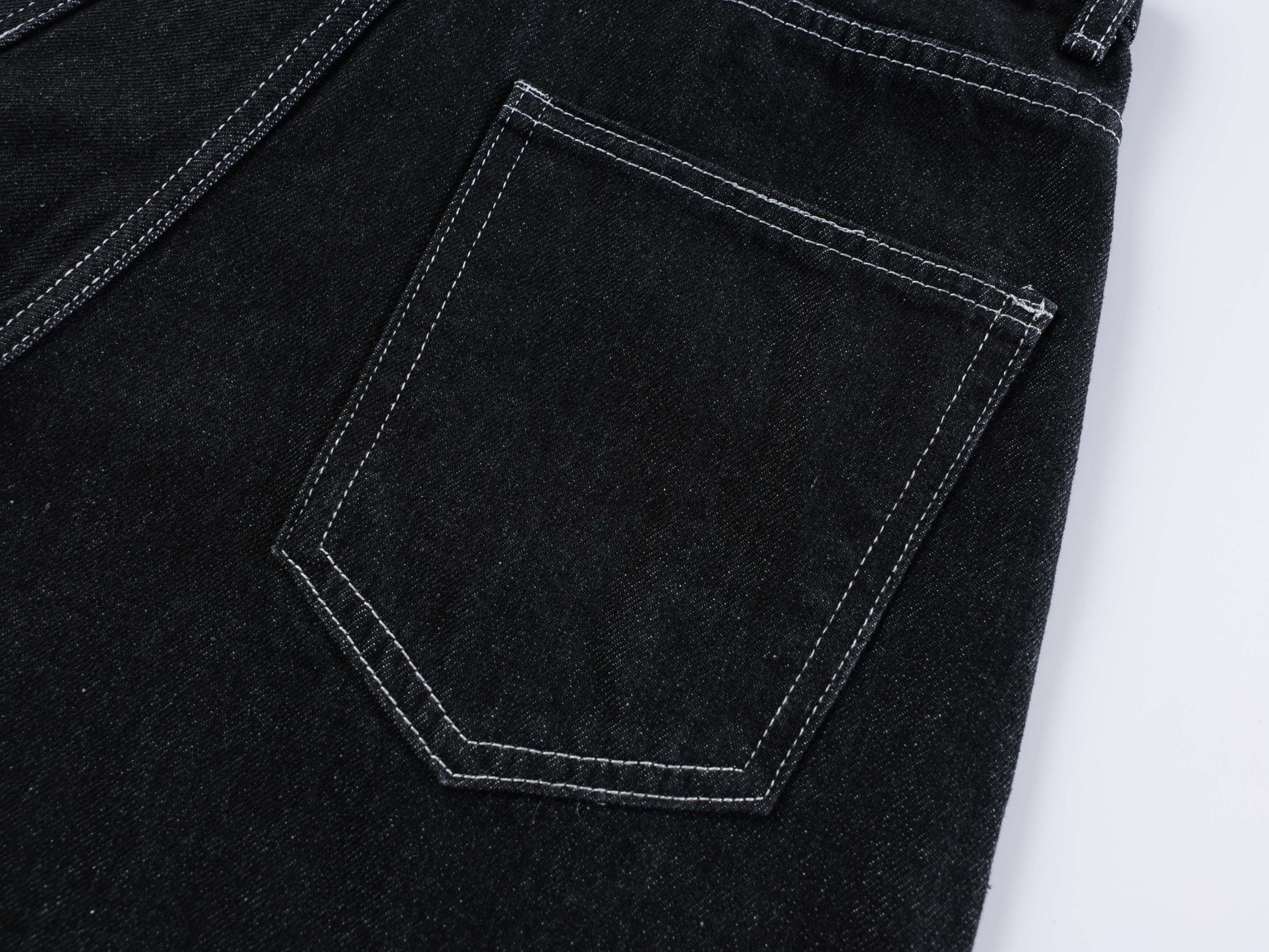 Wide-Leg Buckle Denim Shorts | Dark Wash Streetwear