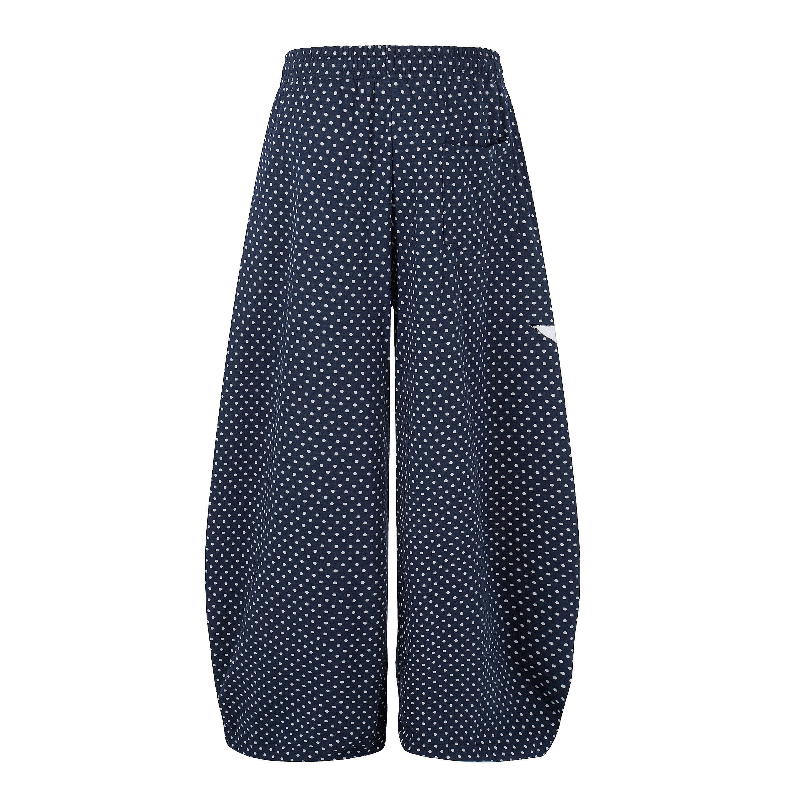 Polka Dot Star Print Wide-Leg Sweatpants | Y2K Streetwear
