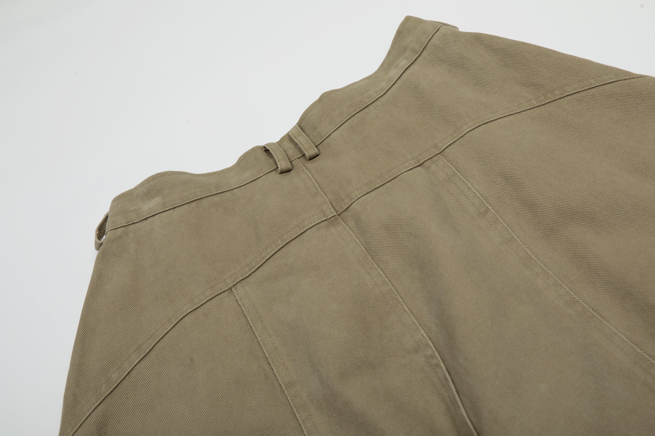 Vintage Arc-Pocket Balloon Pants | Wide-Leg Cotton Trousers