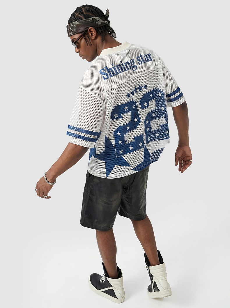 Shining Star 22 Mesh Jersey T-Shirt | Varsity Streetwear
