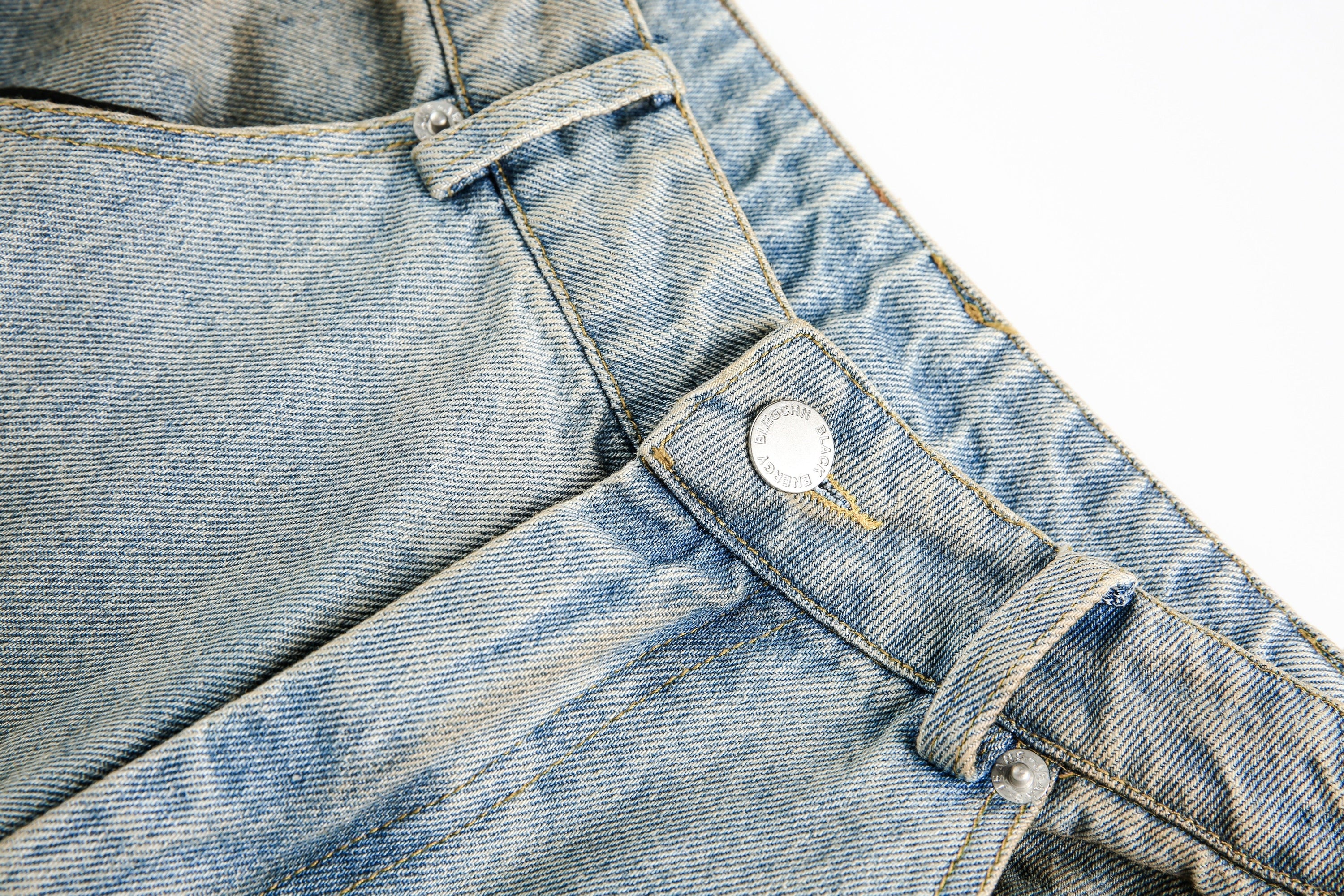 Omirad Washed Barrel Leg Denim Pants | Vintage Streetwear Jeans