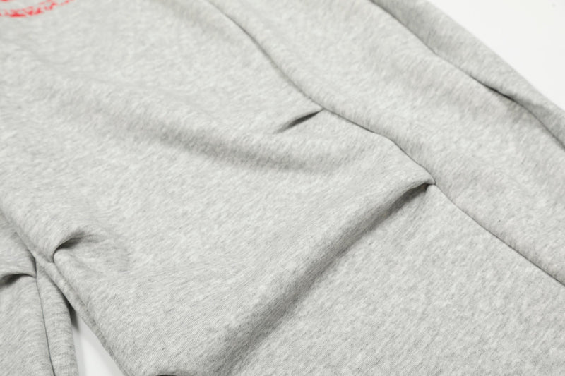Distressed Flag Graphic Stacked Sweatpants | Oversized Streetwear