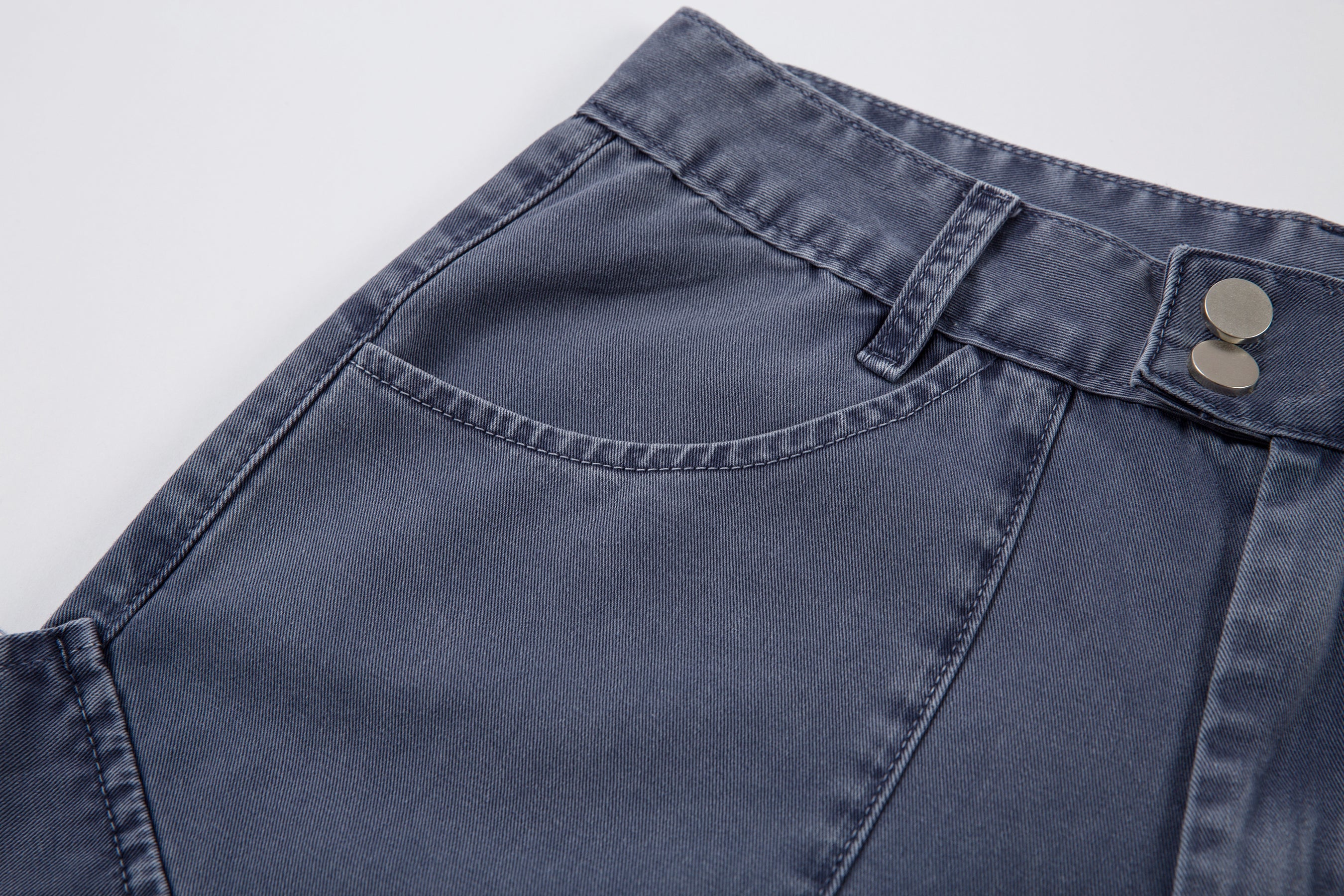 Omirad Curved-Cut Barrel Denim Pants | 100% Cotton Streetwear