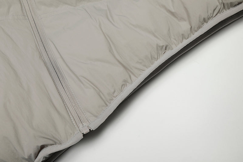 Asymmetric Zipper Hooded Puffer Jacket | Streetwear Insulated