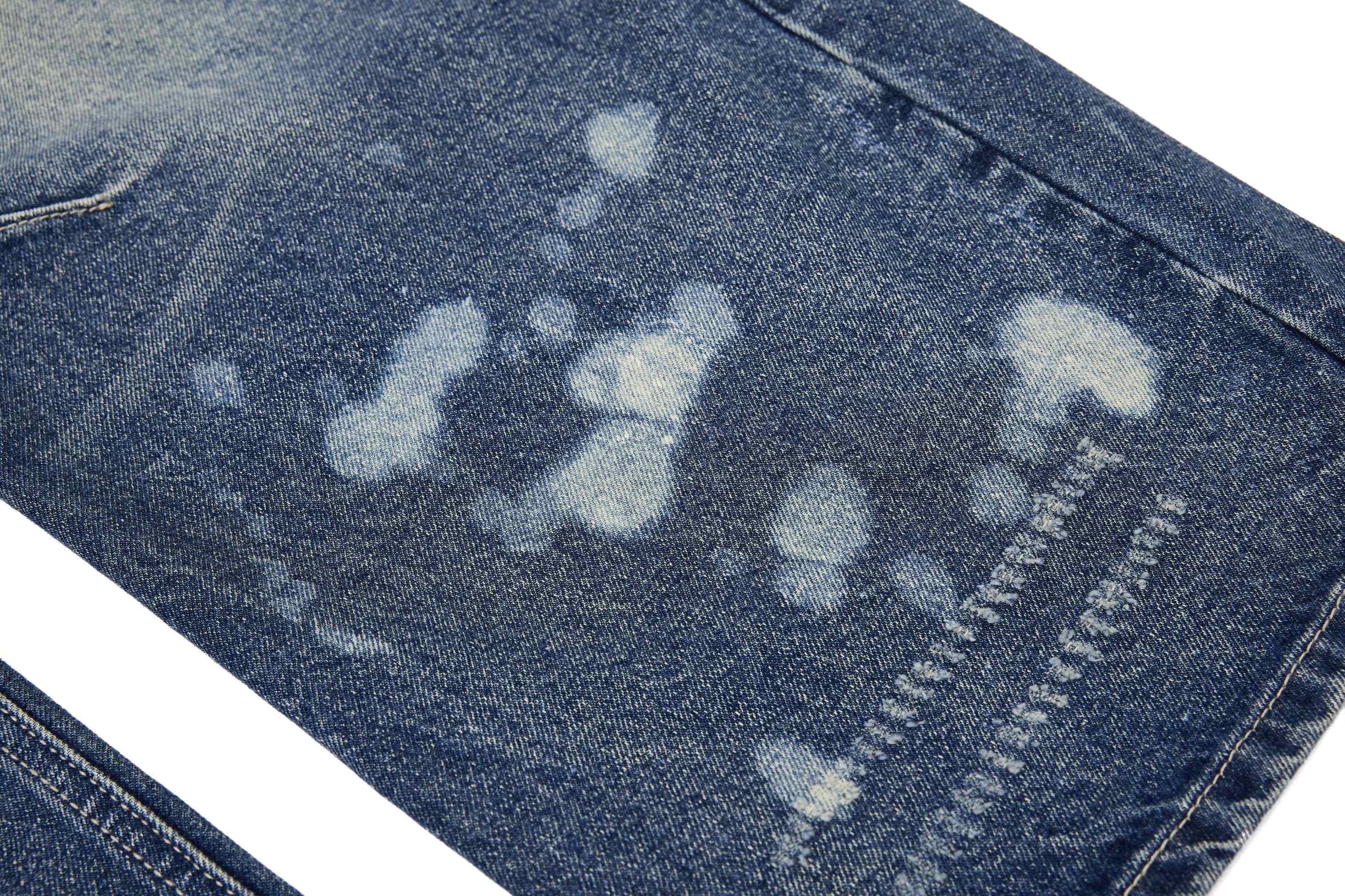 Omirad Grommet Washed Balloon Jeans | Distressed Wide-Leg Denim