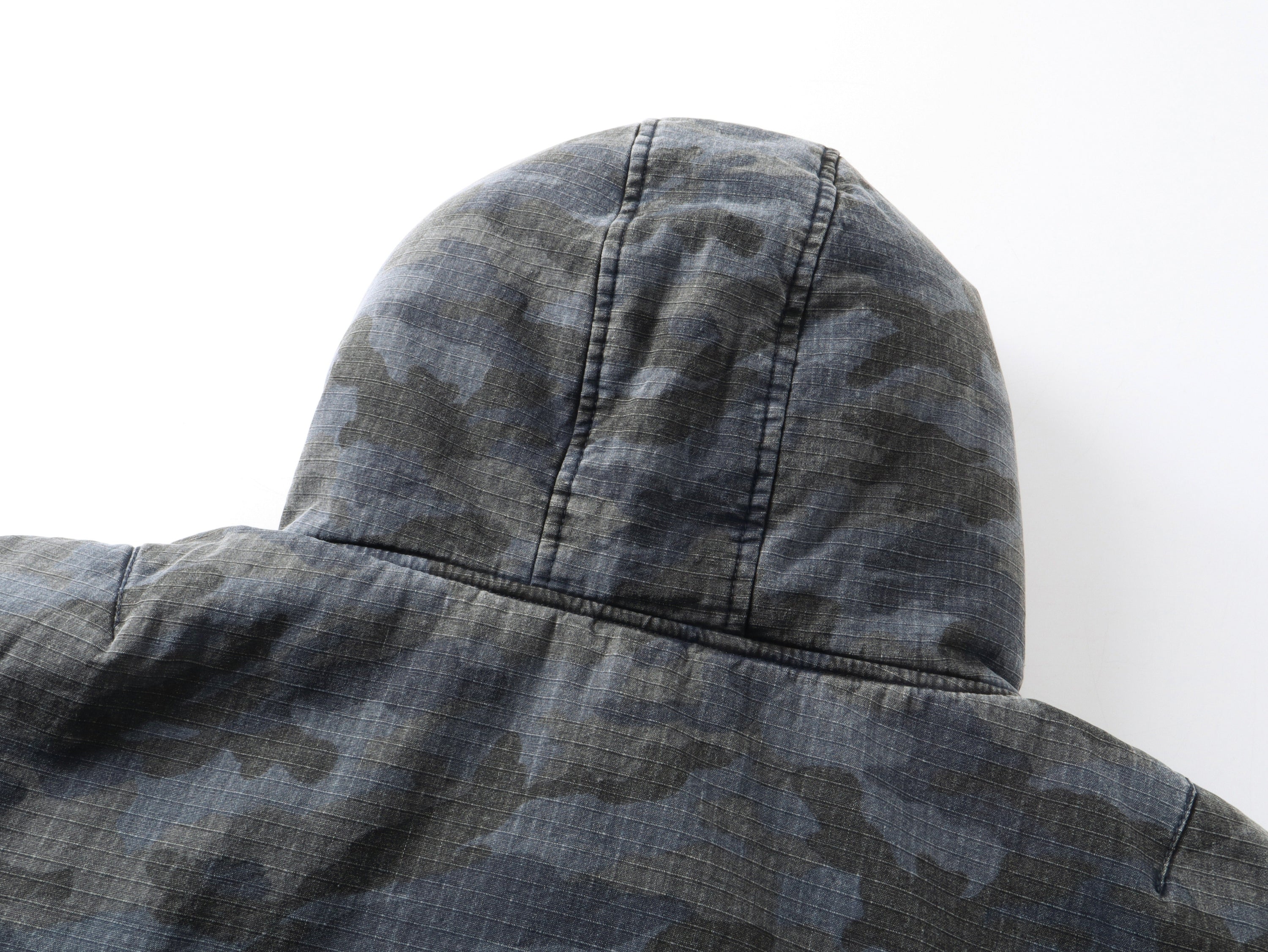 Reversible Camo Hooded Bomber Jacket | Two-Way Style