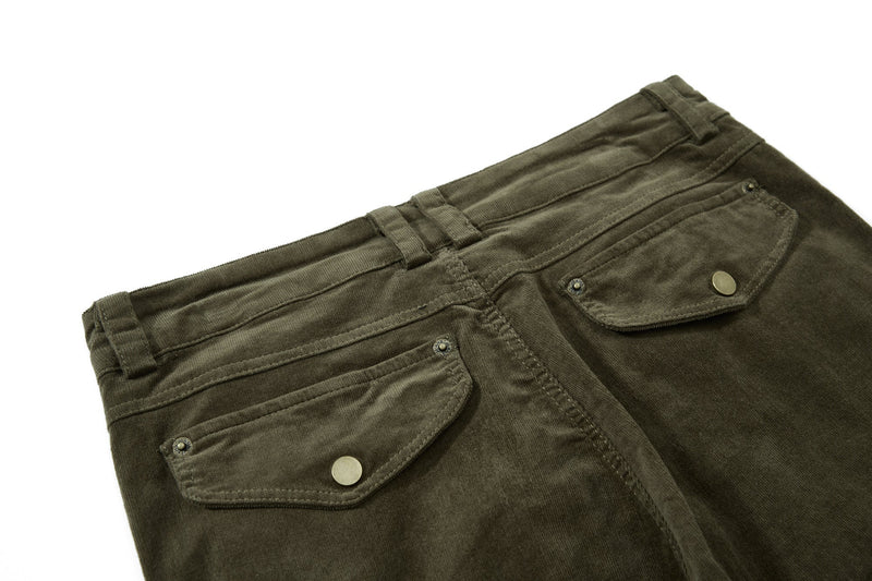 Washed Utility Flared Cargo Pants | Street-Ready Style