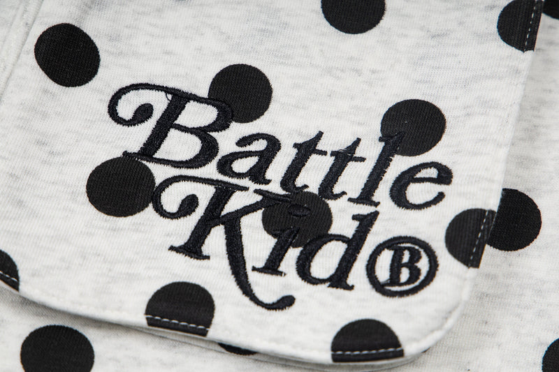 Battle Kid Polka Dot Wide-Leg Cargo Pants with Charms