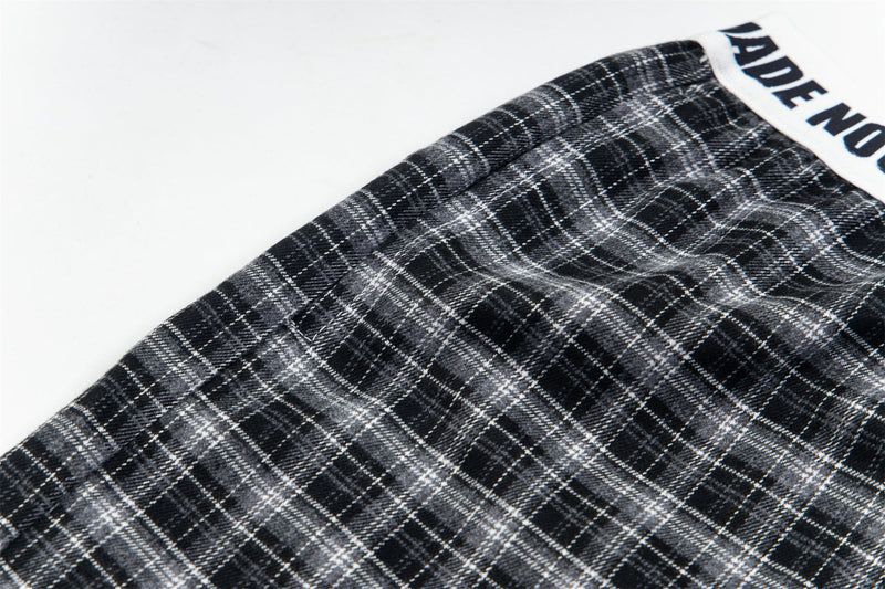 Made No Choice Plaid Wide-Leg Lounge Pants | 100% Cotton