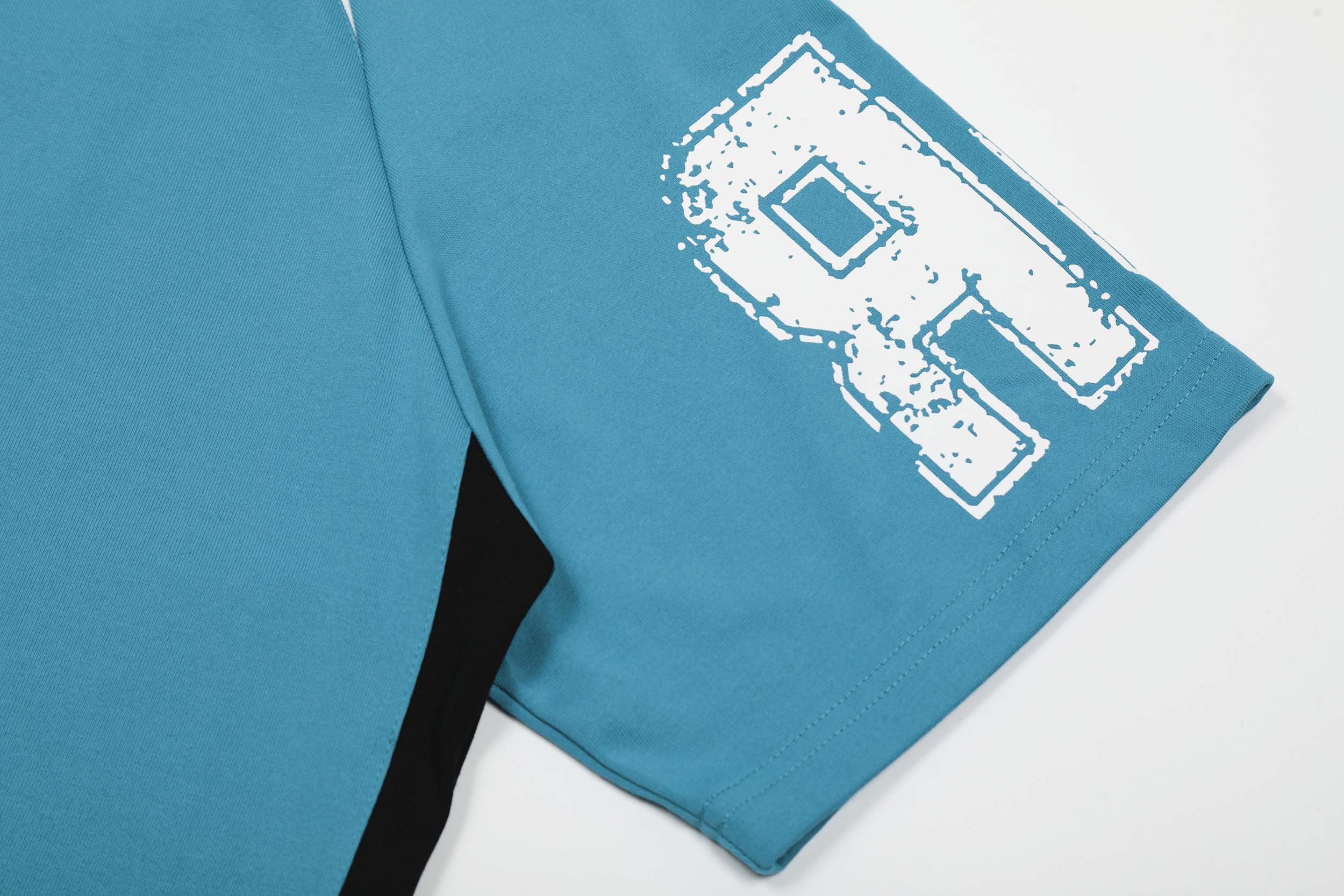 Varsity Number Patchwork T-Shirt | Athletic Color Block Tee