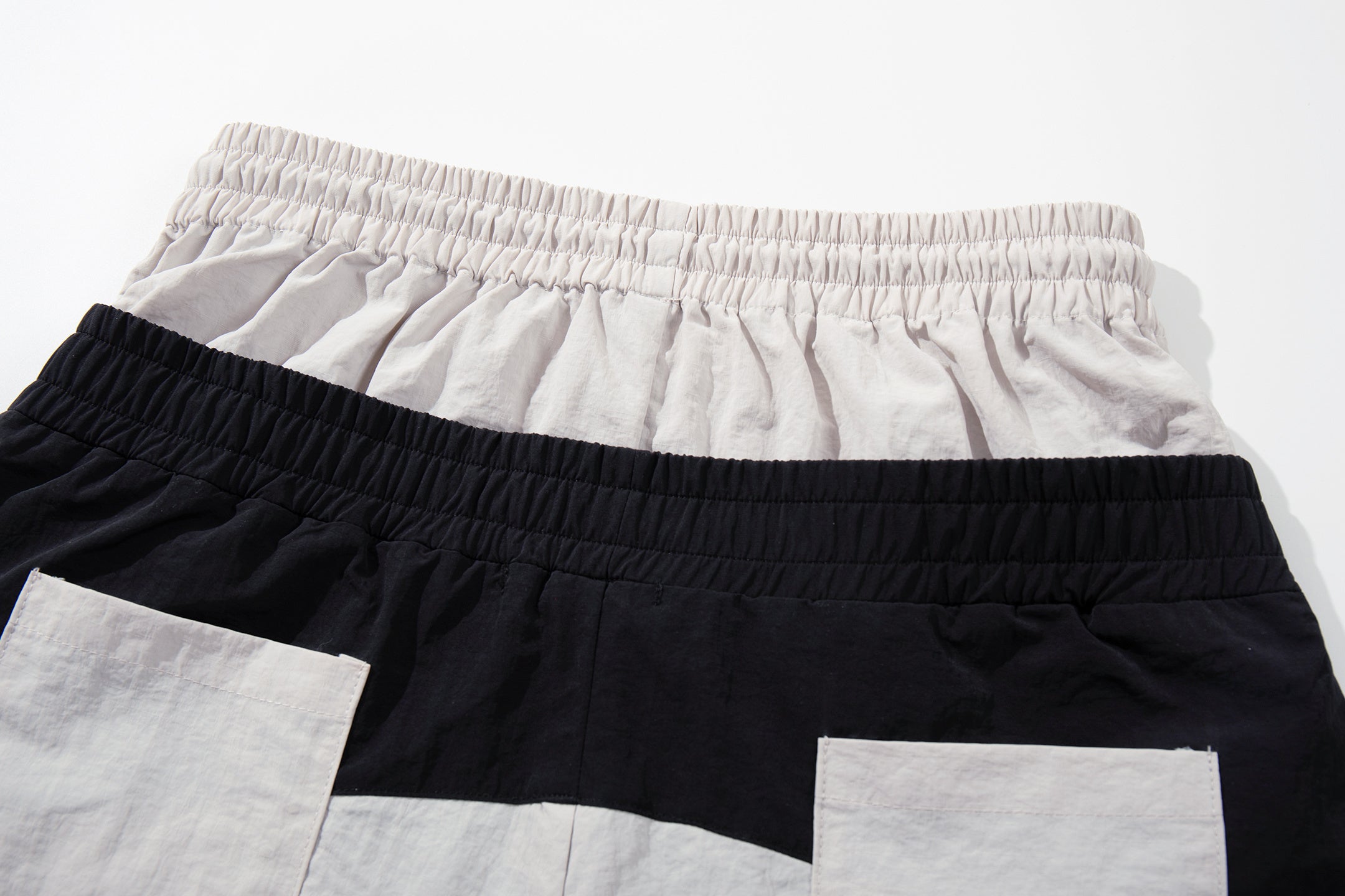 Script Graphic Wide-Leg Track Pants | Contrast Panel