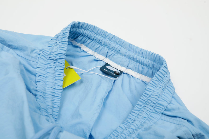 Nylon Utility Cargo Wide-Leg Pants | Pastel Streetwear