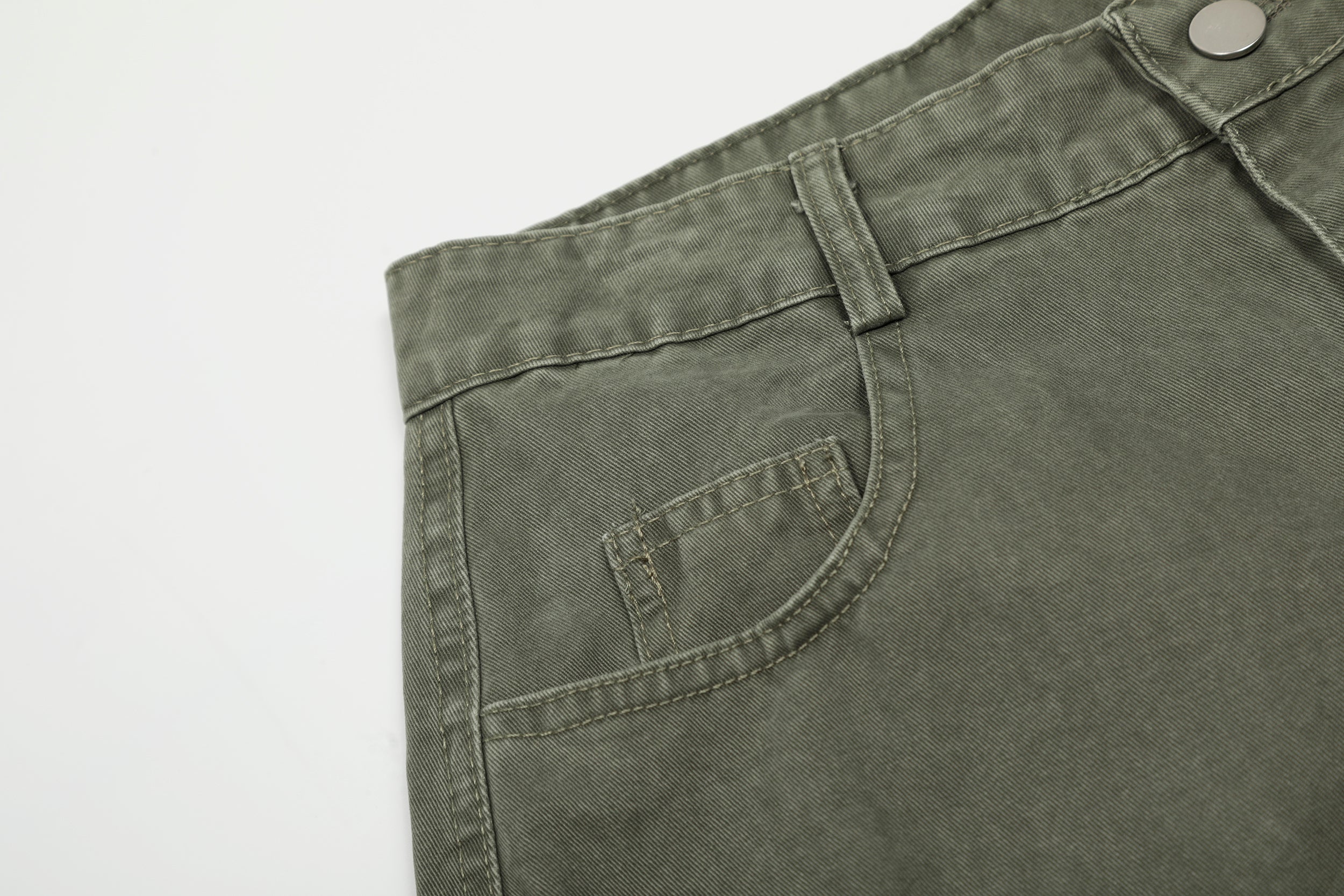 Omirad Heavy-Wash Wide-Leg Cargo Pants | Oversized Streetwear