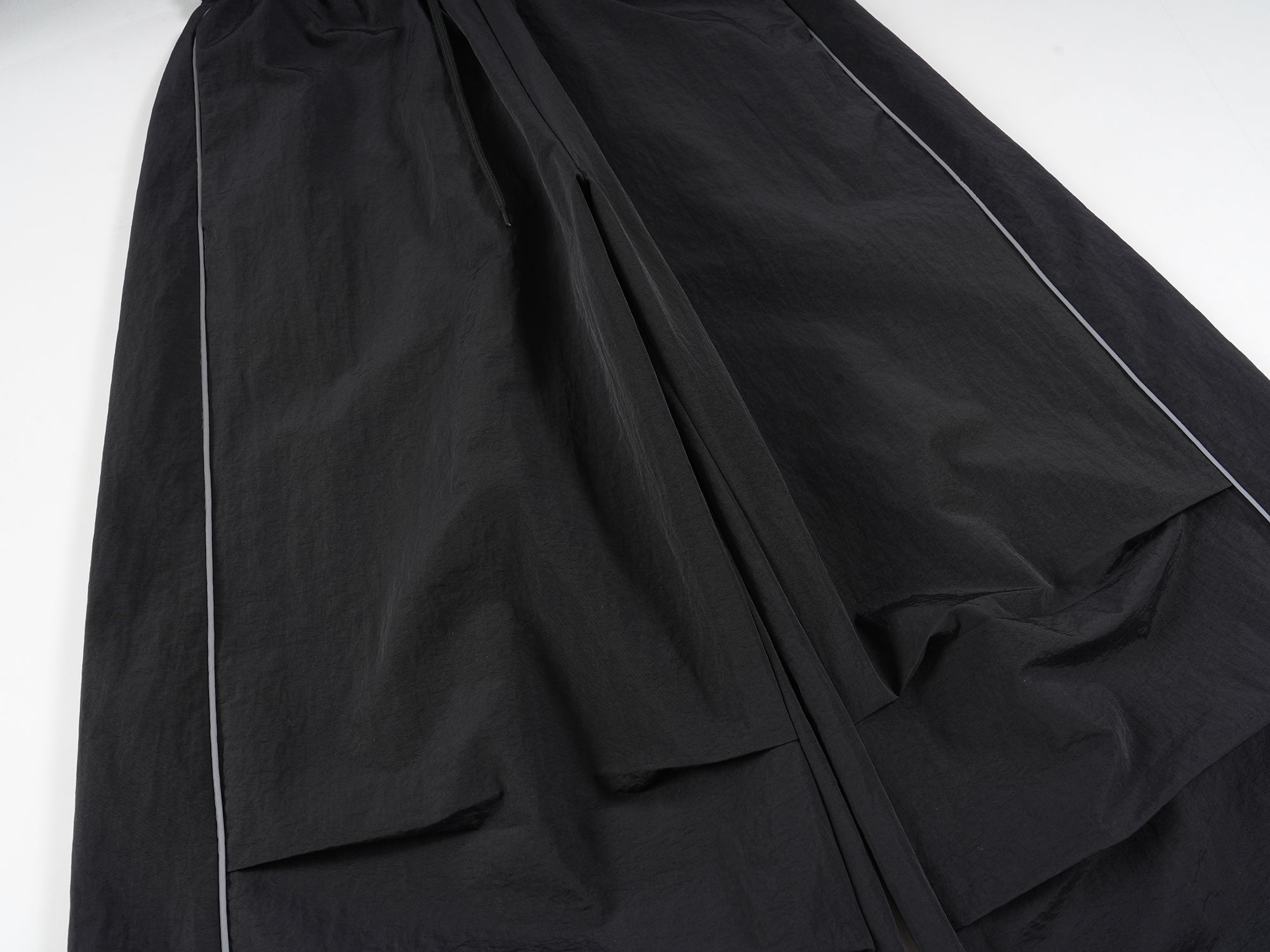Omirad Flag Print Wide-Leg Nylon Pants | Streetwear Baggy Fit