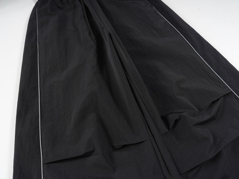 Omirad Flag Print Wide-Leg Nylon Pants | Streetwear Baggy Fit
