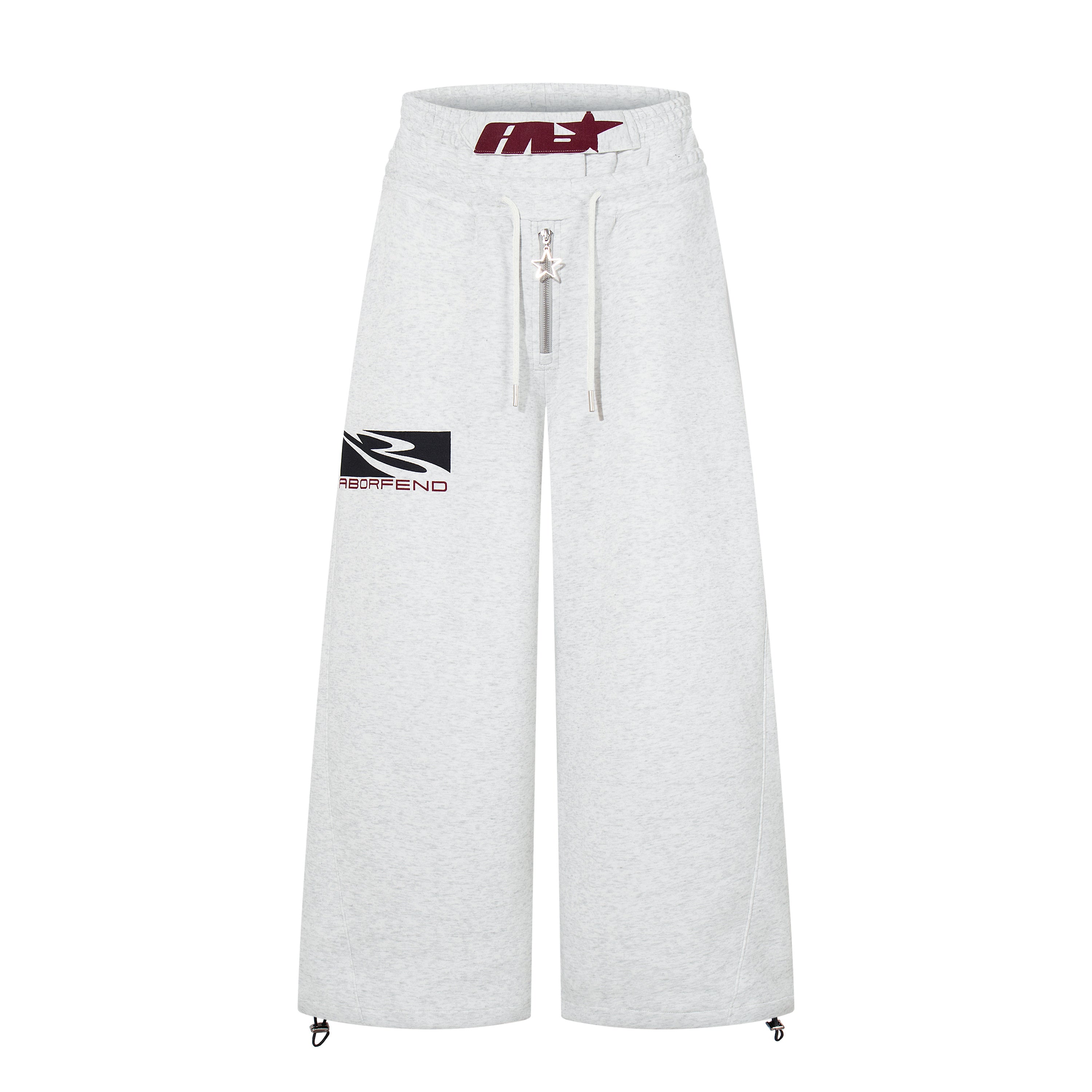 Omirad Star Zip Wide-Leg Sweatpants | Streetwear Joggers