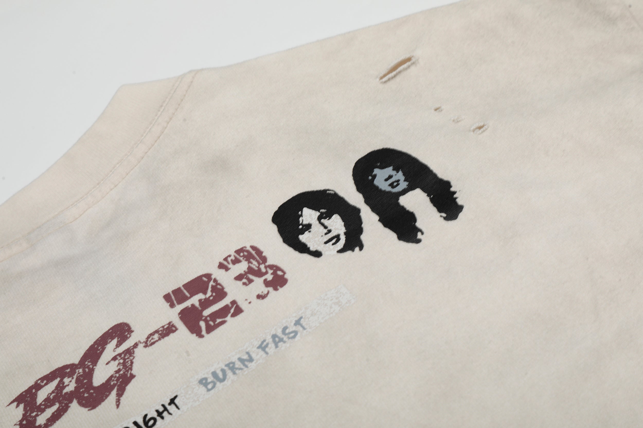 Omirad Wild Noise Vintage Distressed Graphic Band Tee