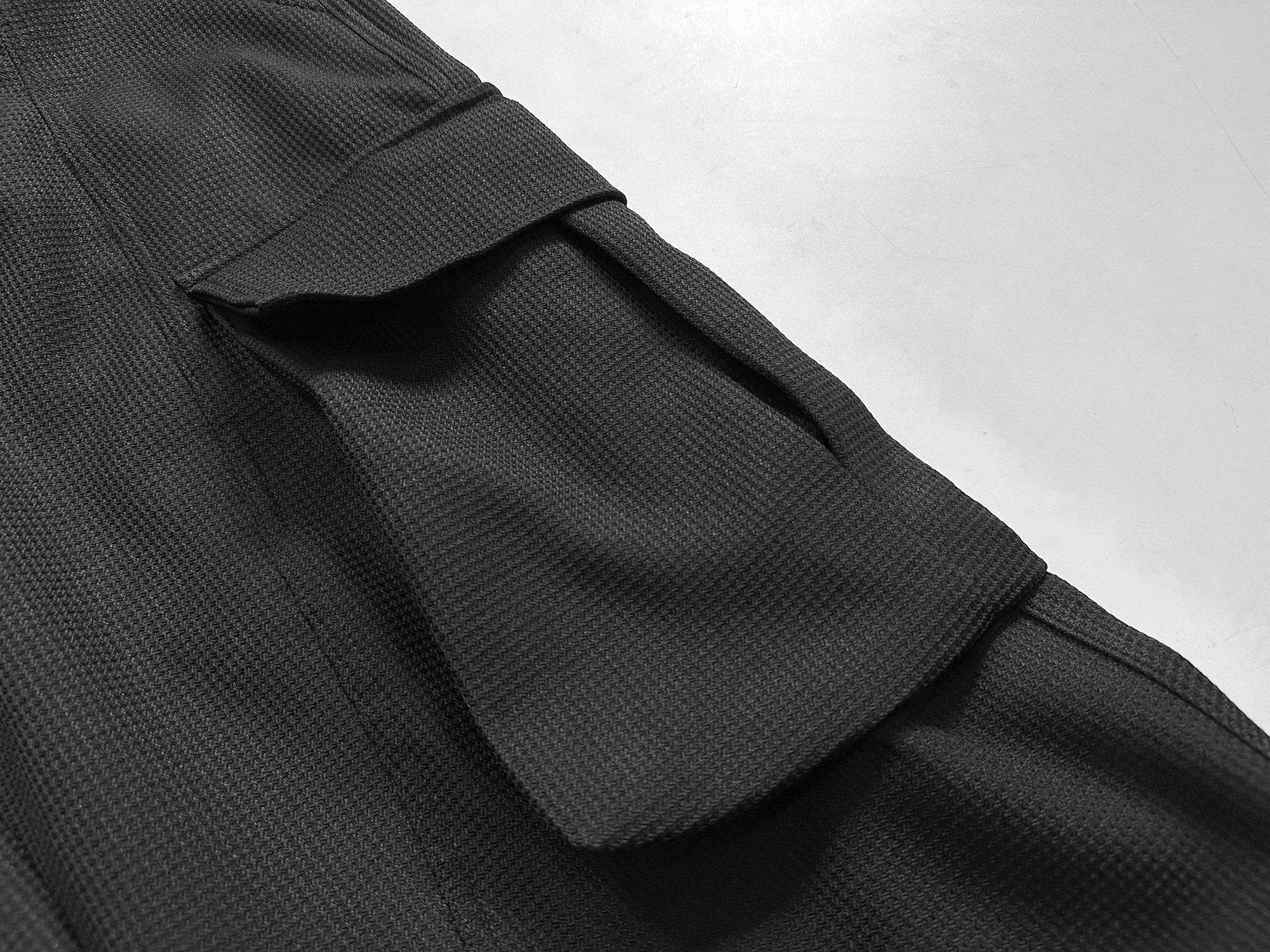 Omirad Multi-Pocket Wide-Leg Utility Cargo Pants | Black