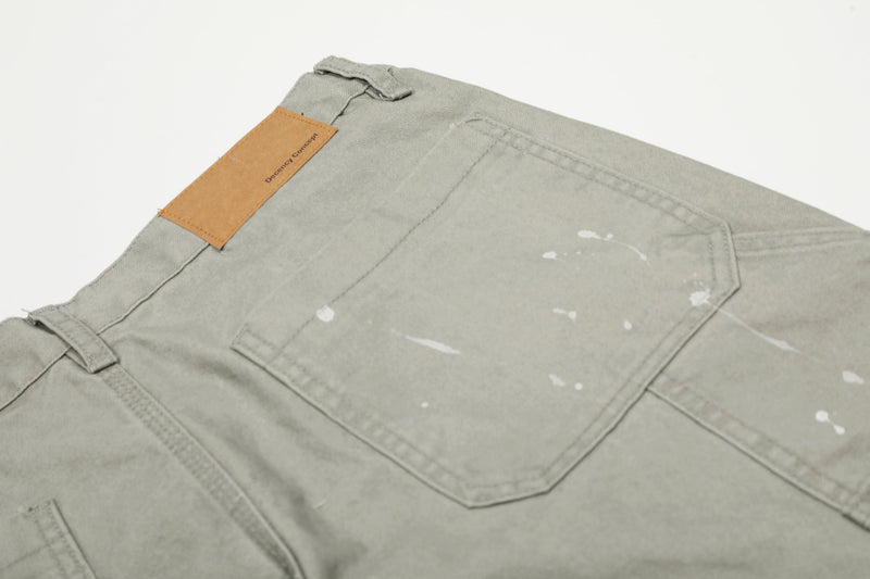Paint-Splatter Carpenter Pants | Heavyweight Cotton Workwear