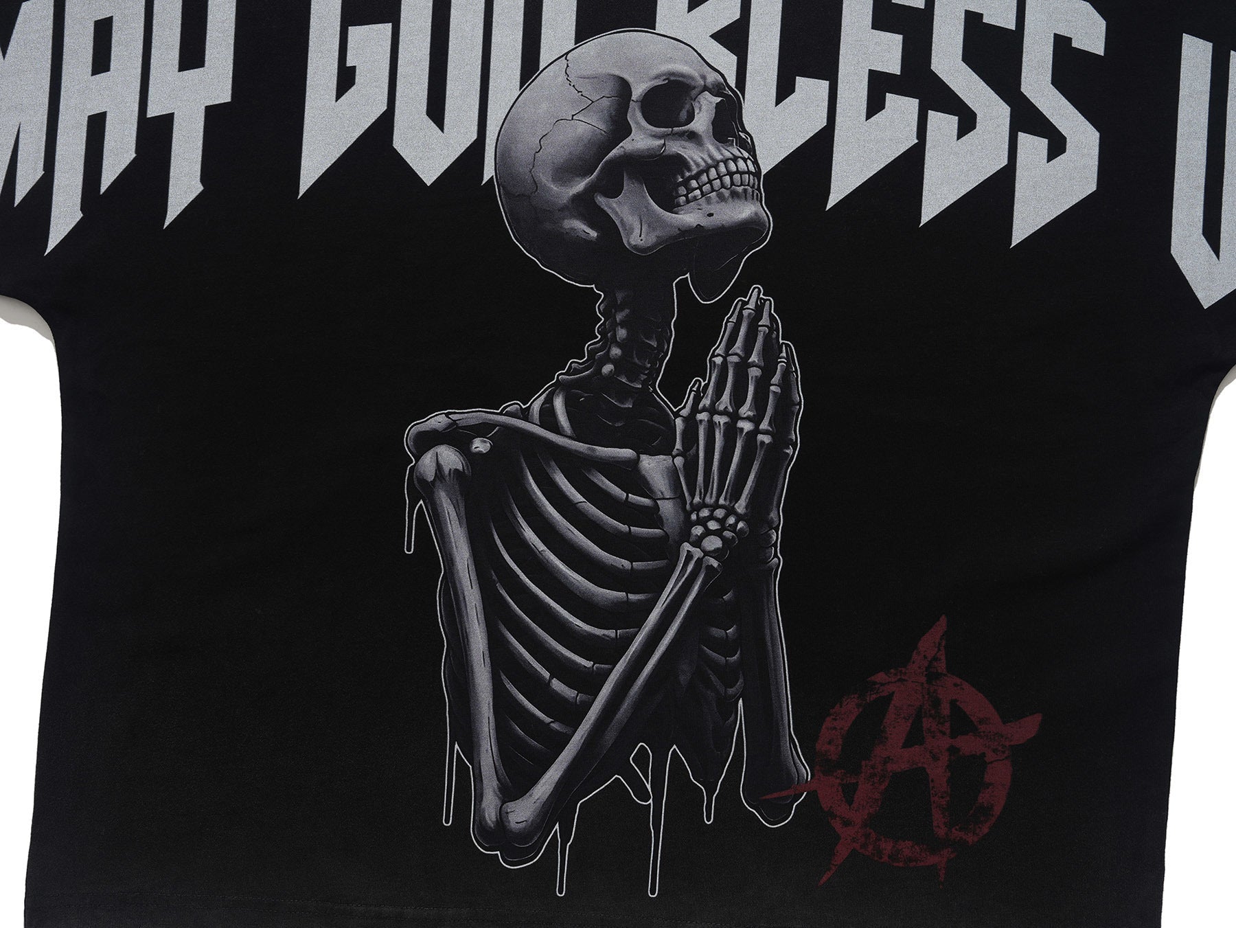 Omirad Blessed Bones Gothic Skeleton Graphic Tee | Oversized Fit