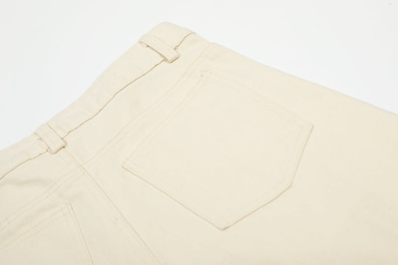 Wide-Leg Pleated Canvas Pants | Oversized Streetwear Trousers