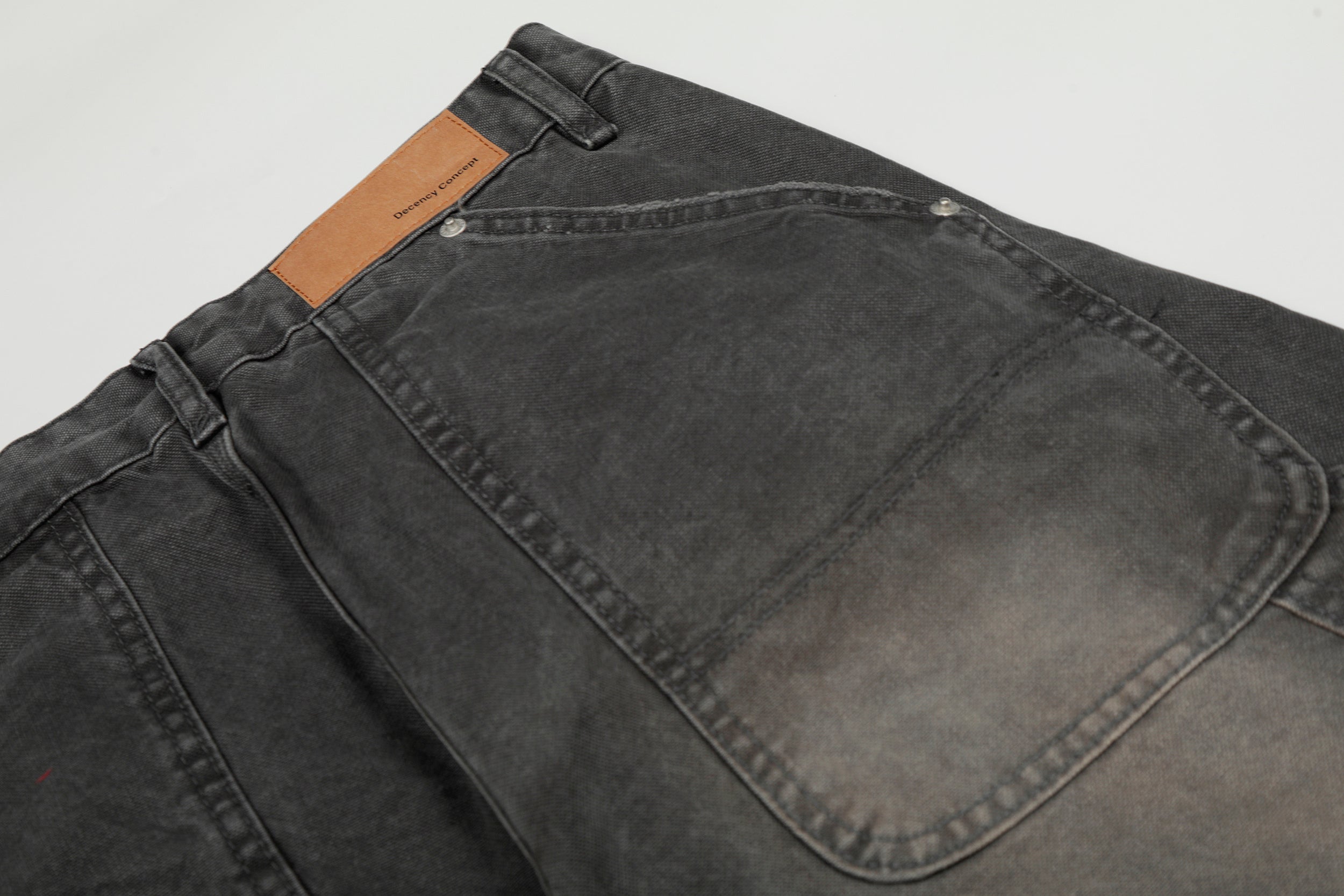 Omirad Washed Utility Wide-Leg Denim Pants | Oversized Cargo