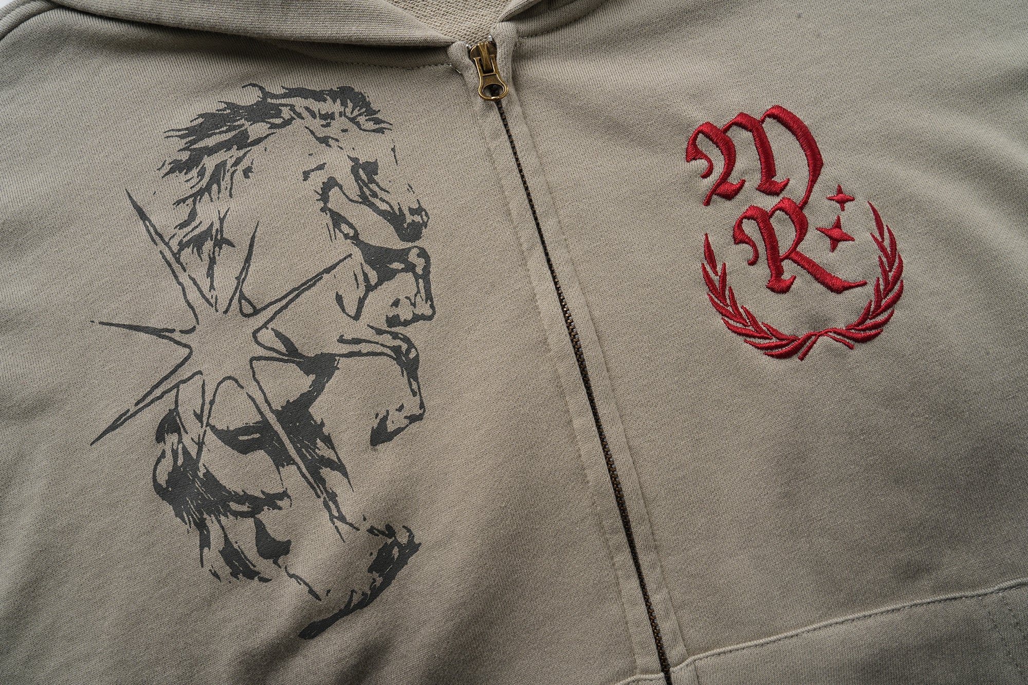 Omirad Graphic Zip-Up Hoodie | Streetwear Hoodie