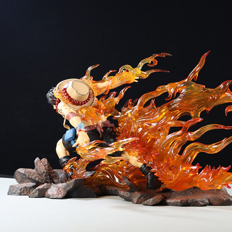 Ace Action Figurine – 24cm with Glowing Flames and Dynamic Pose, Limited Edition – One Piece Collectible