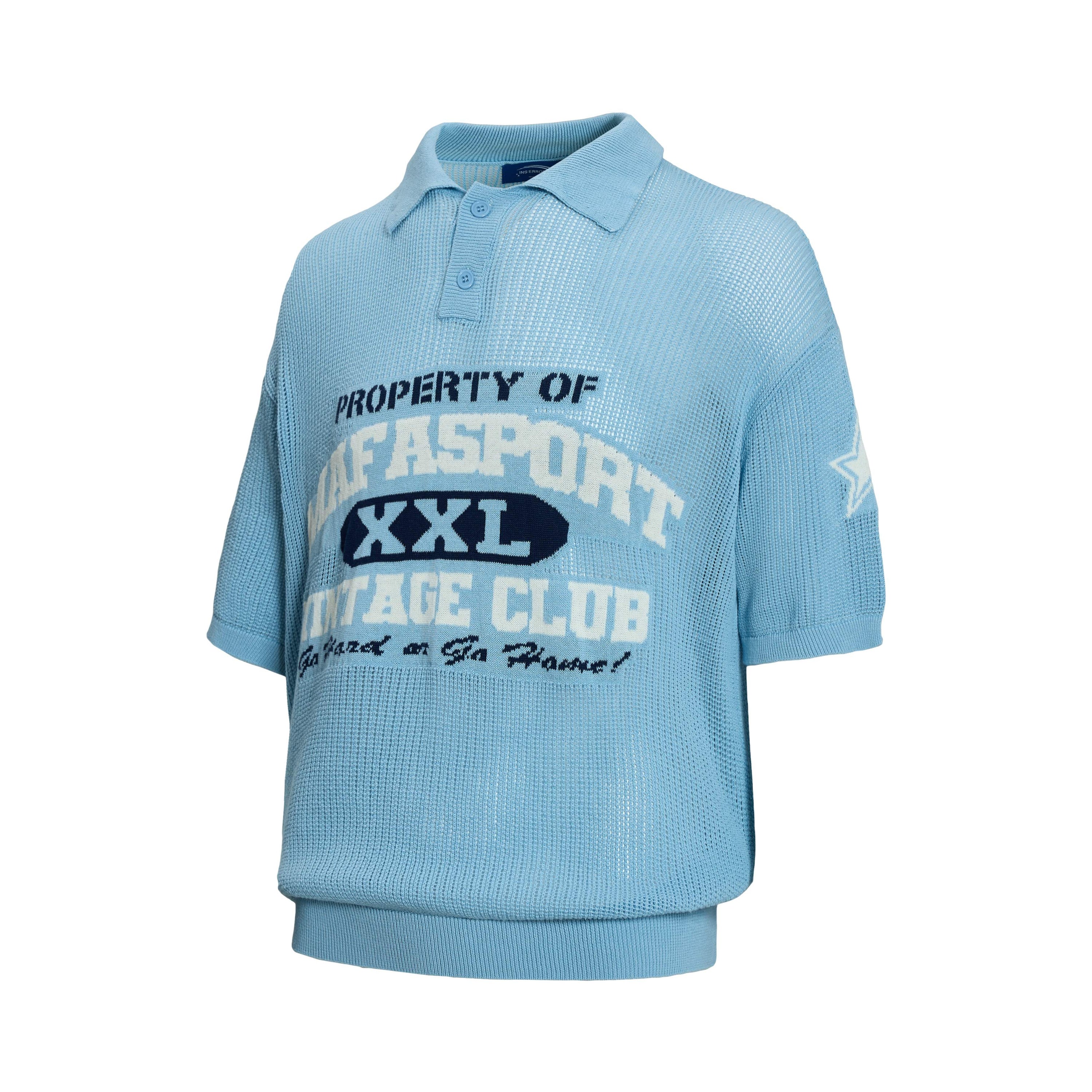Omirad Varsity Knit Polo | Collegiate Streetwear Shirt