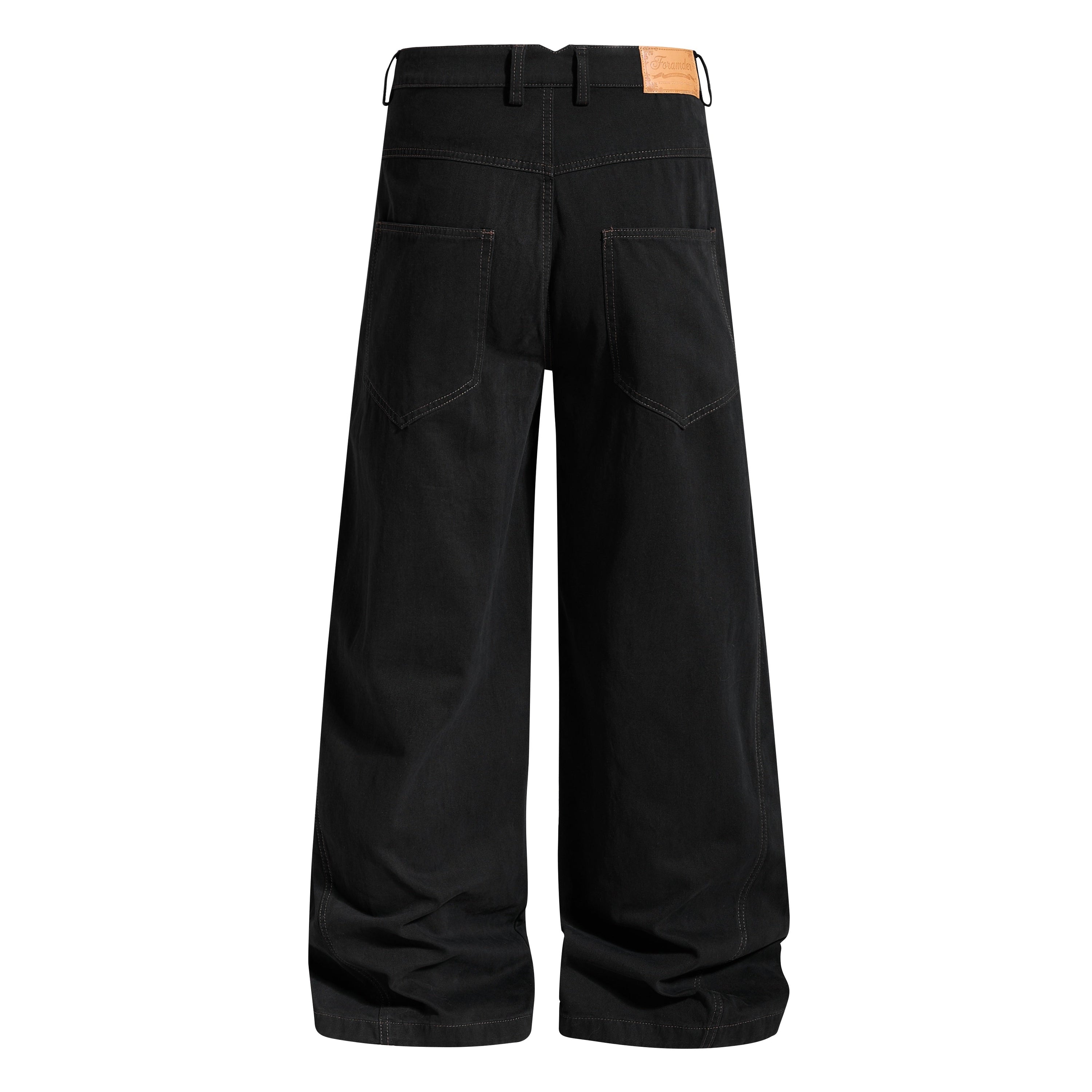 Military Rope Wide-Leg Pants | 100% Cotton Streetwear
