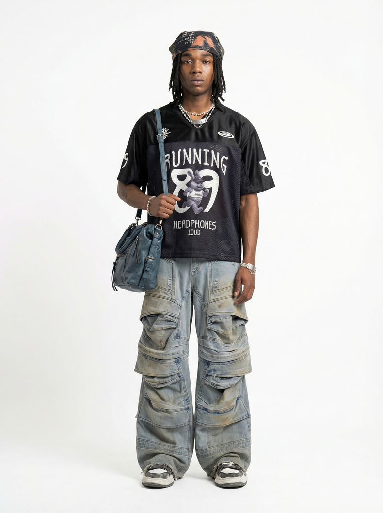 Omirad Running 89 Mesh Jersey | Streetwear Football Shirt