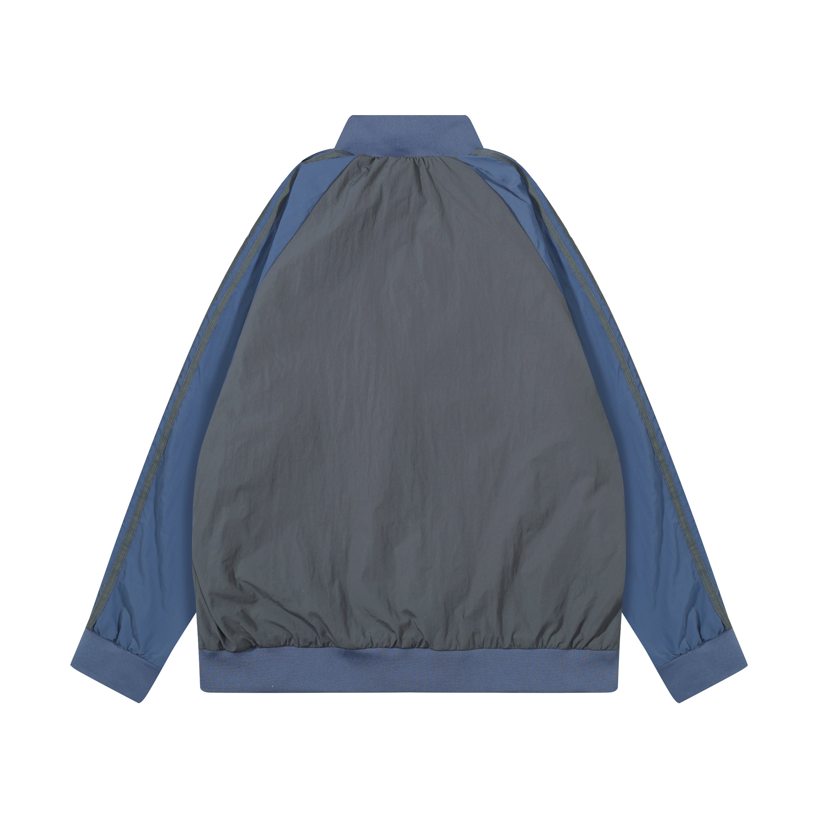 Omirad Retro Track Zip Jacket | Triple-Stripe Nylon Windbreaker