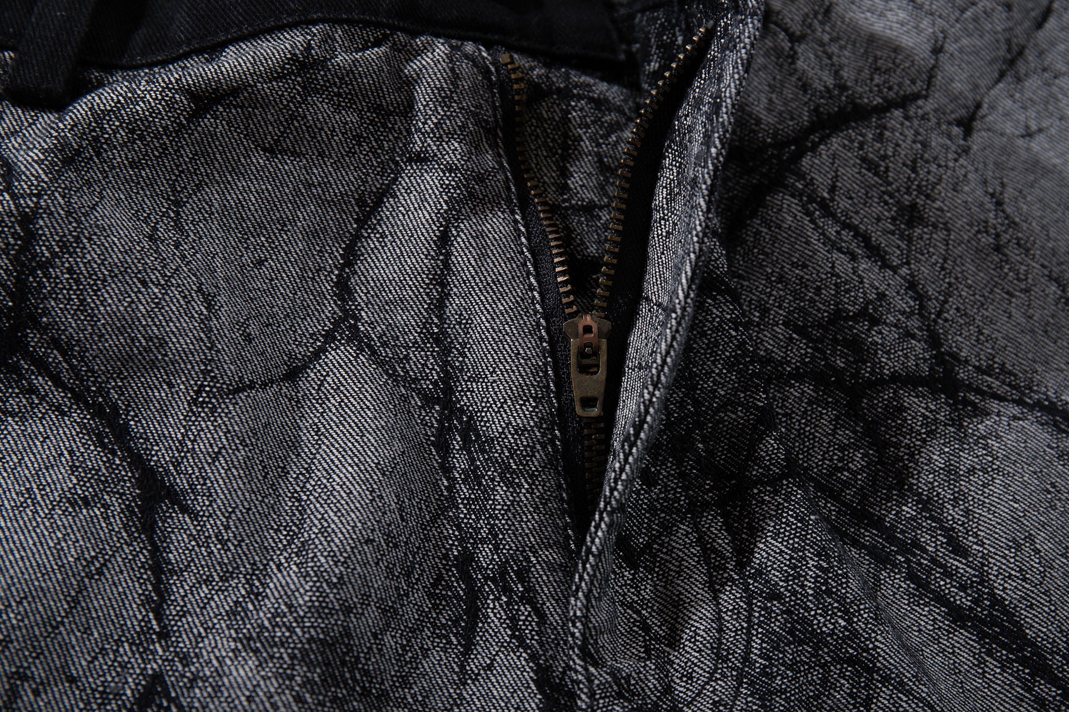 Omirad Graphic Panel Wide Leg Denim Pants | Streetwear