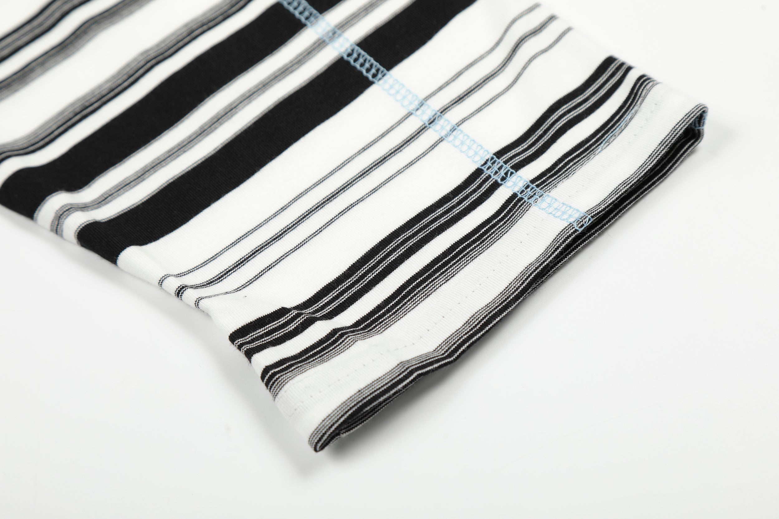 Omirad Striped Long Sleeve Crewneck Tee | 100% Cotton