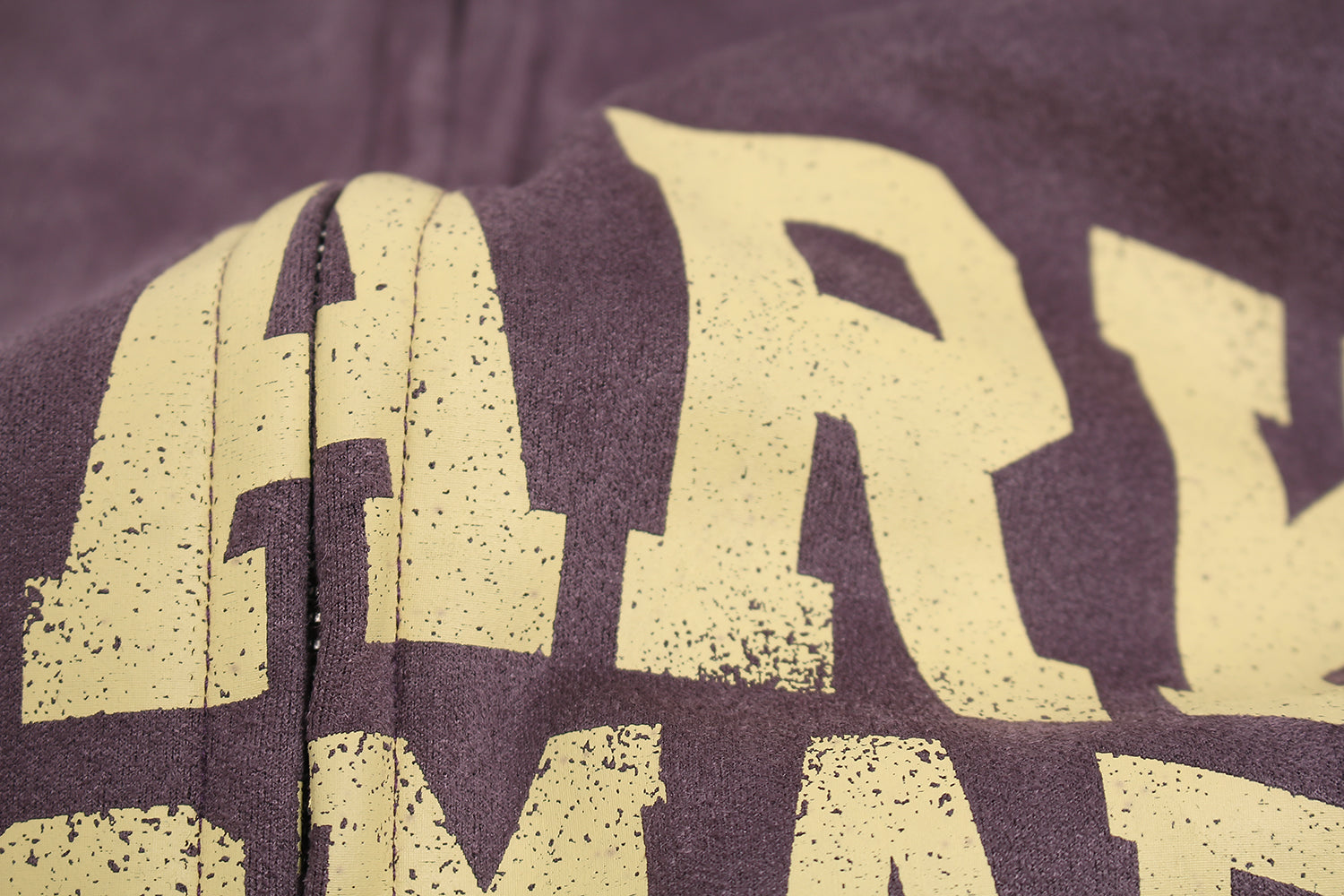 Suede Varsity Zip Hoodie | Bold Lettering & Contrast Piping