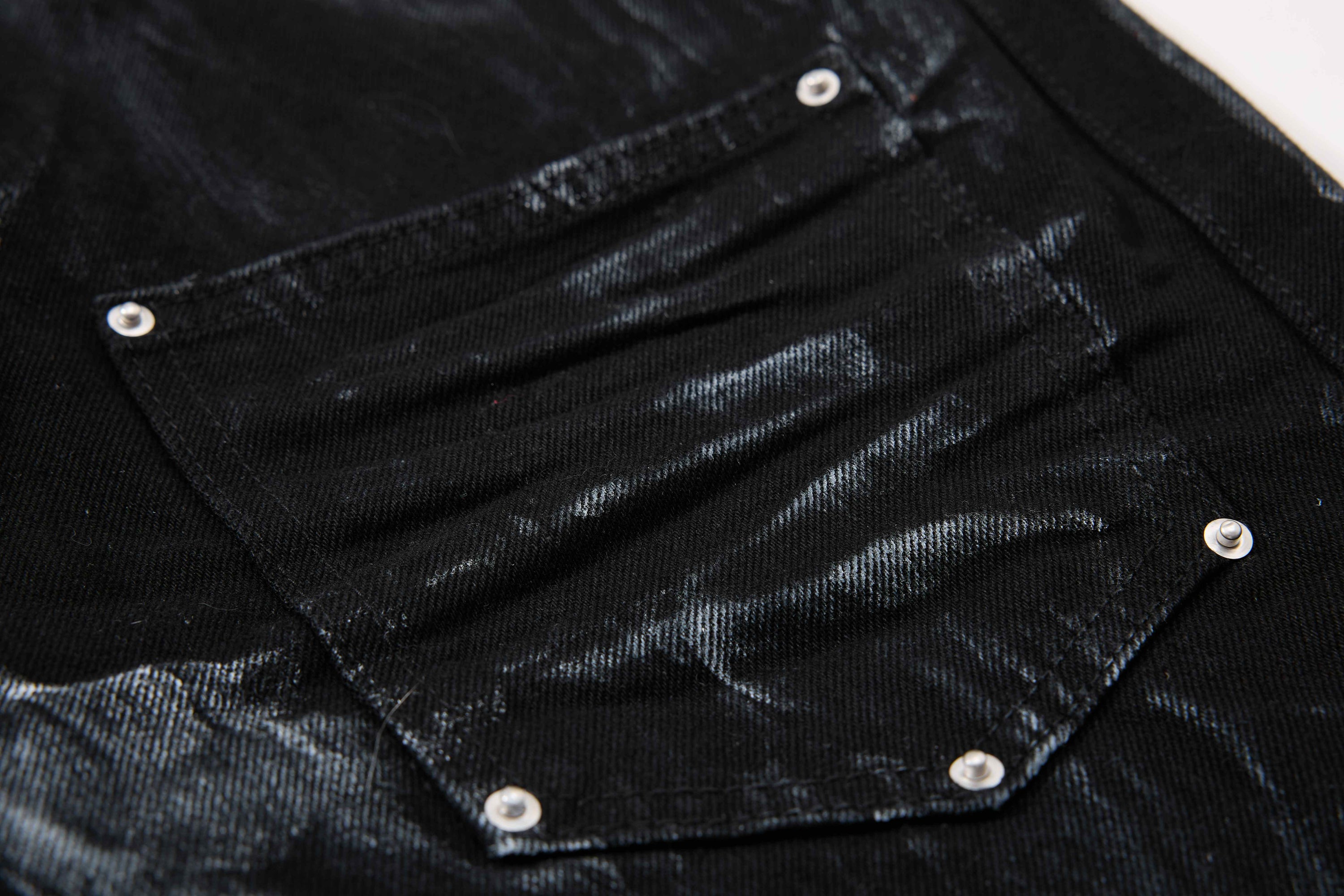 Omirad Washed Utility Flare Jeans | Streetwear Cargo Denim