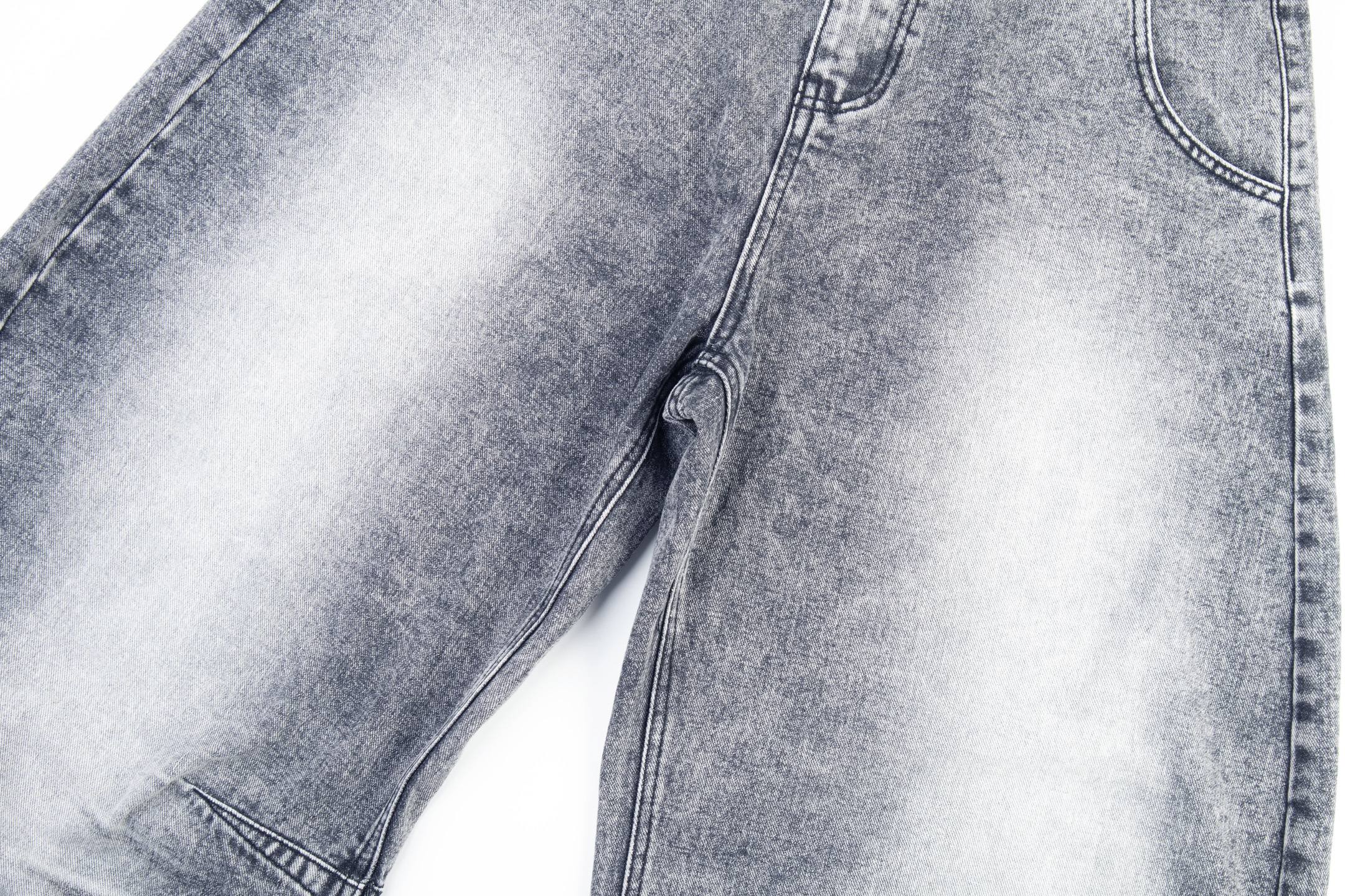 Convertible Utility Baggy Jeans | Cargo Mesh Distressed Denim