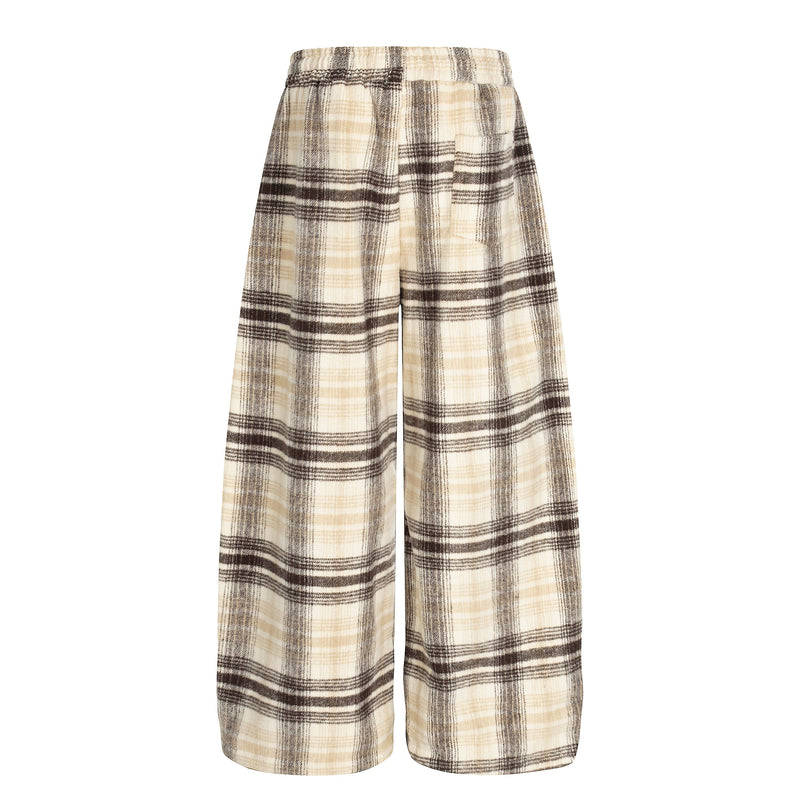 Omirad Plaid Wide-Leg Pants | Oversized Streetwear Fit