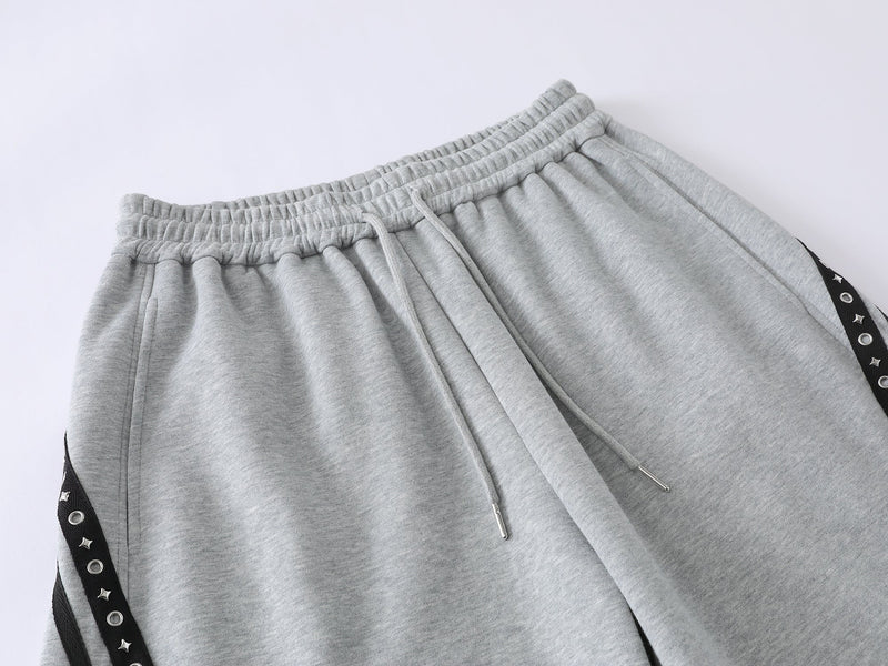 Omirad Star Panel Wide-Leg Track Pants | Streetwear Sweatpants