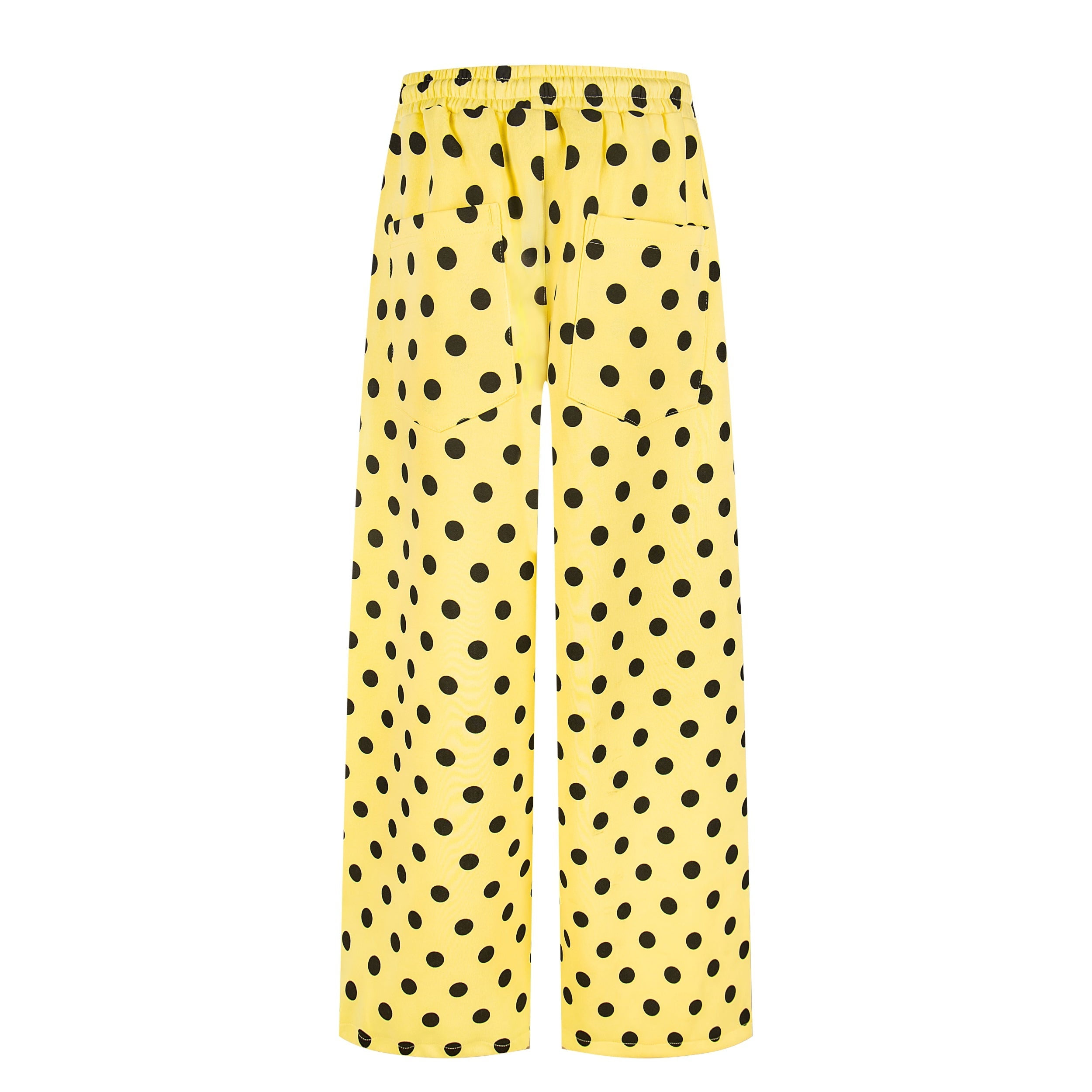 Battle Kid Polka Dot Wide-Leg Cargo Pants with Charms