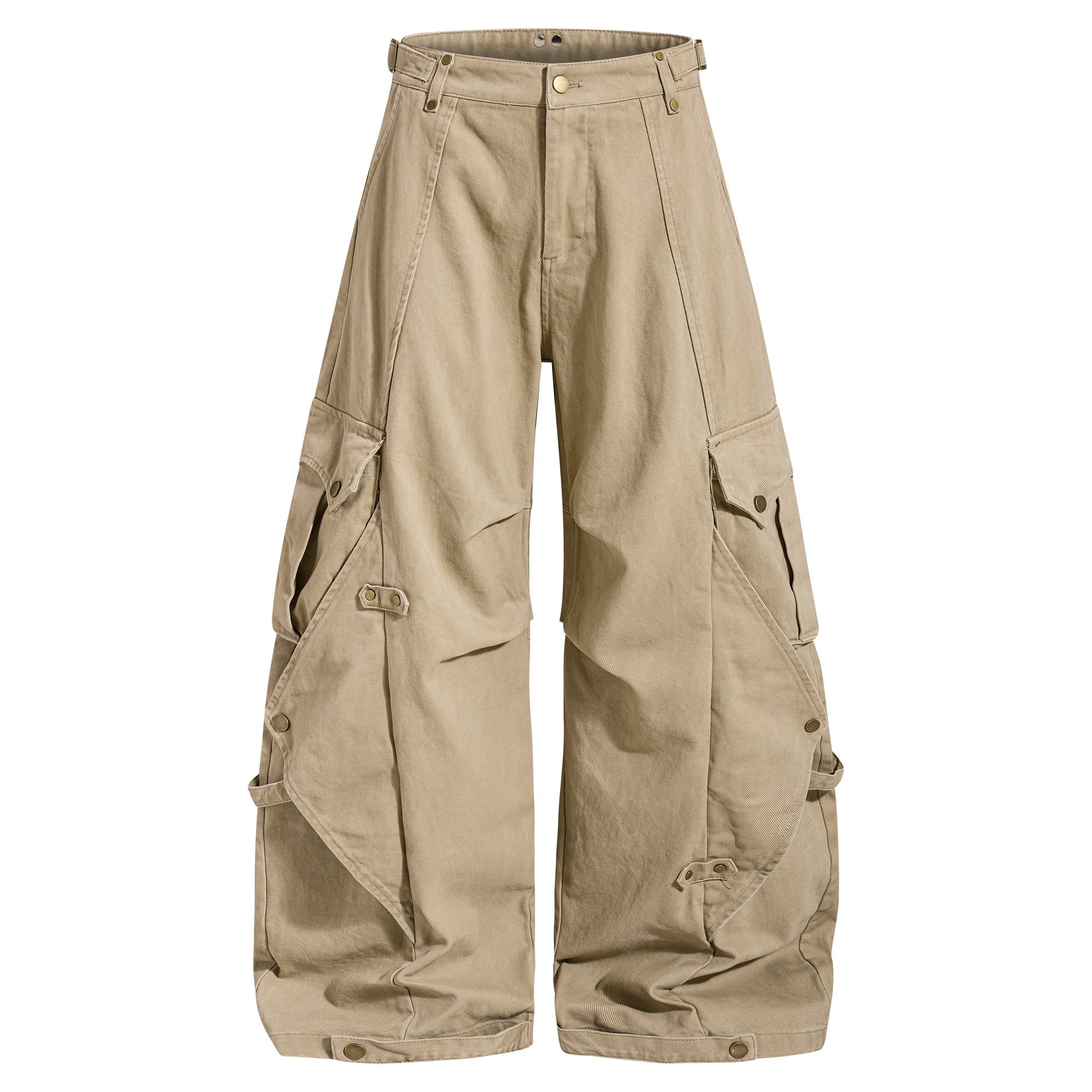 Modular Balloon Cargo Pants | Wide-Leg Tactical Streetwear