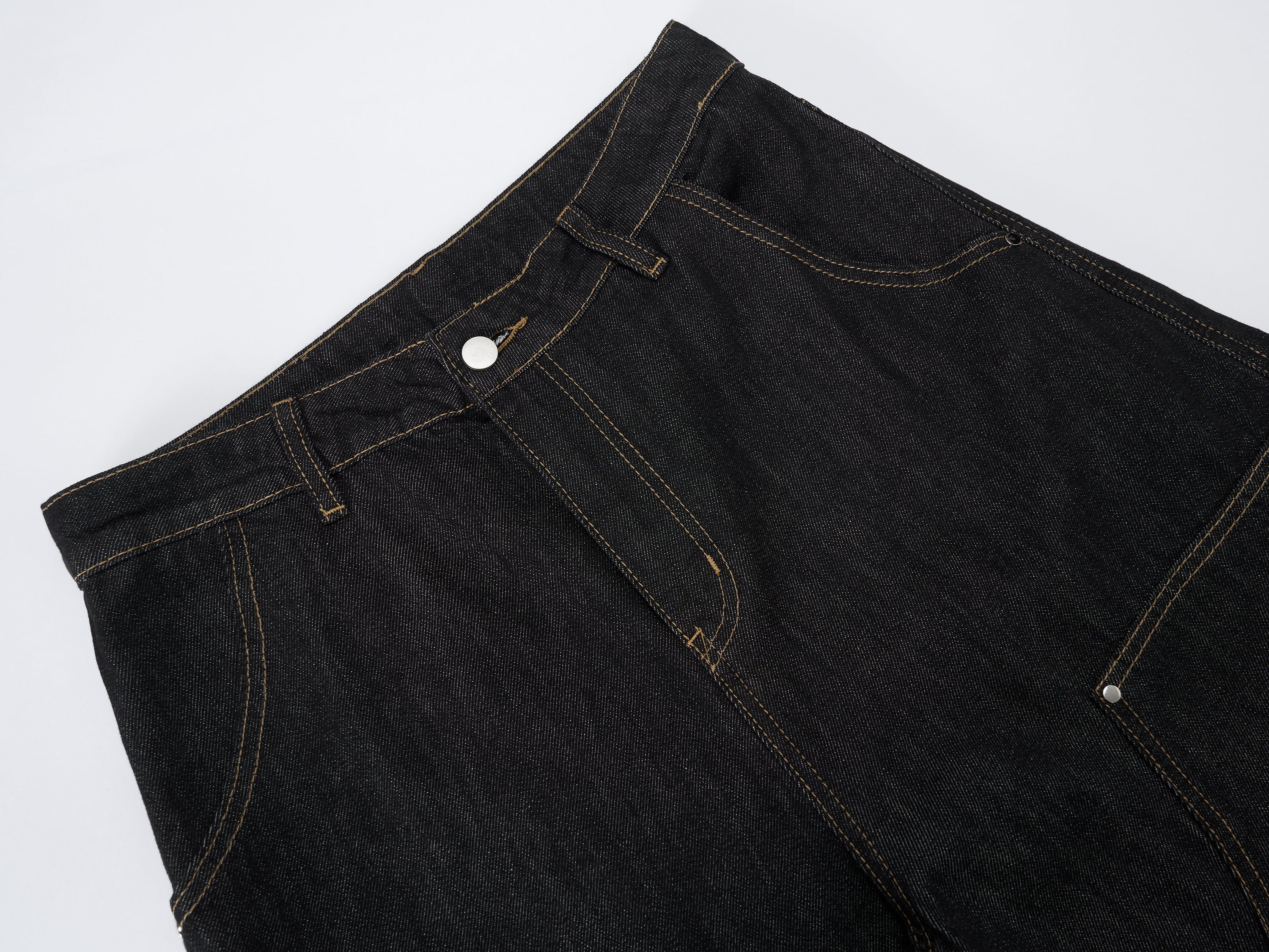Omirad Utility Wide-Leg Carpenter Jeans | Dark Wash Denim