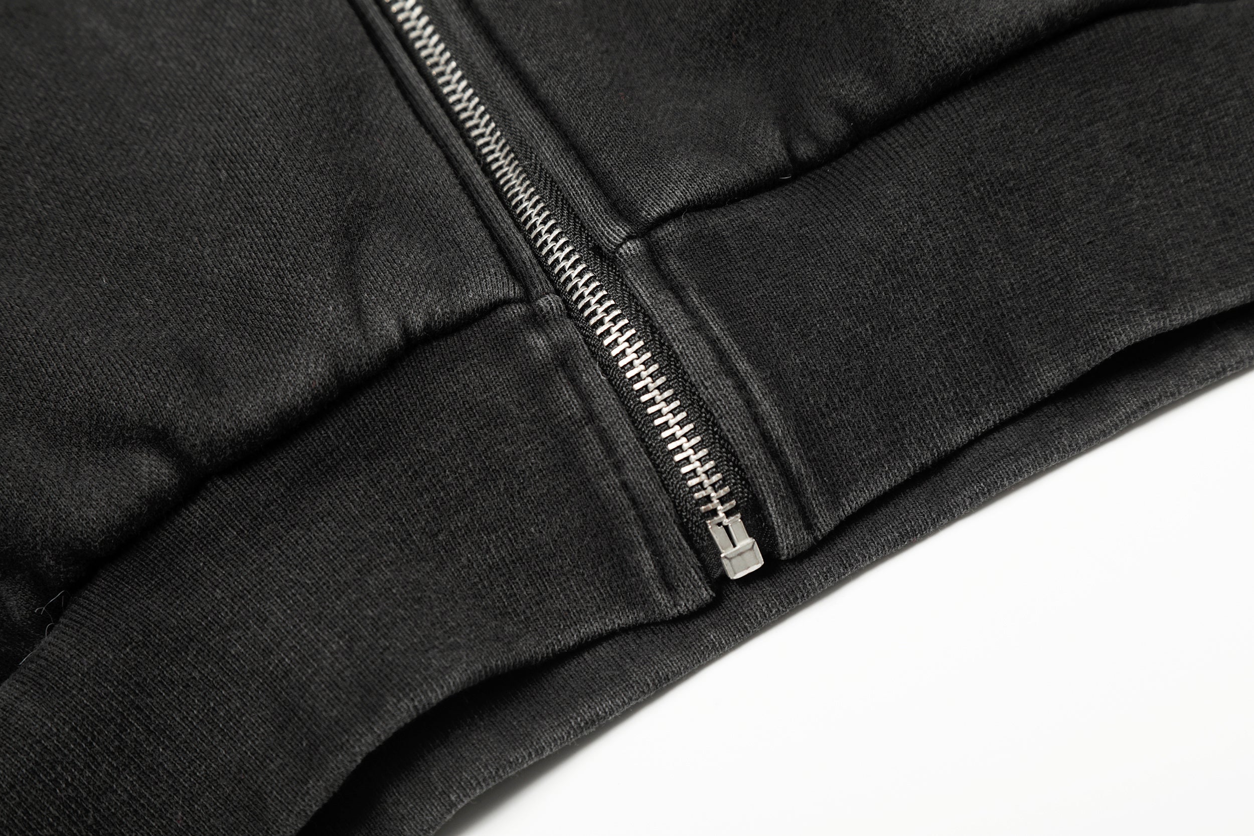 Omirad Studded Zip-Up Hoodie | Metal Spike Streetwear