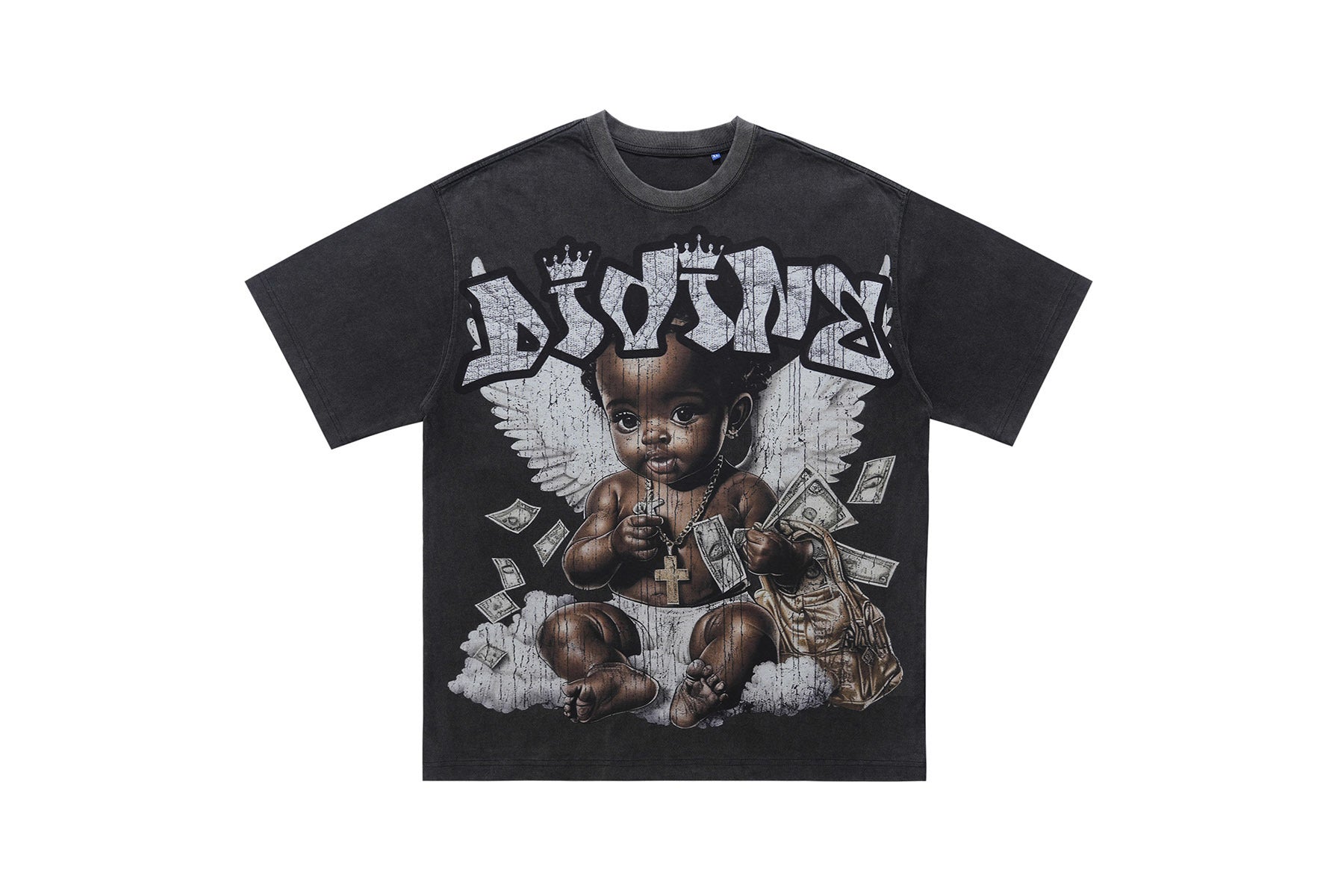 Omirad Divine Baby Vintage Wash Graphic T-Shirt | Street Luxury