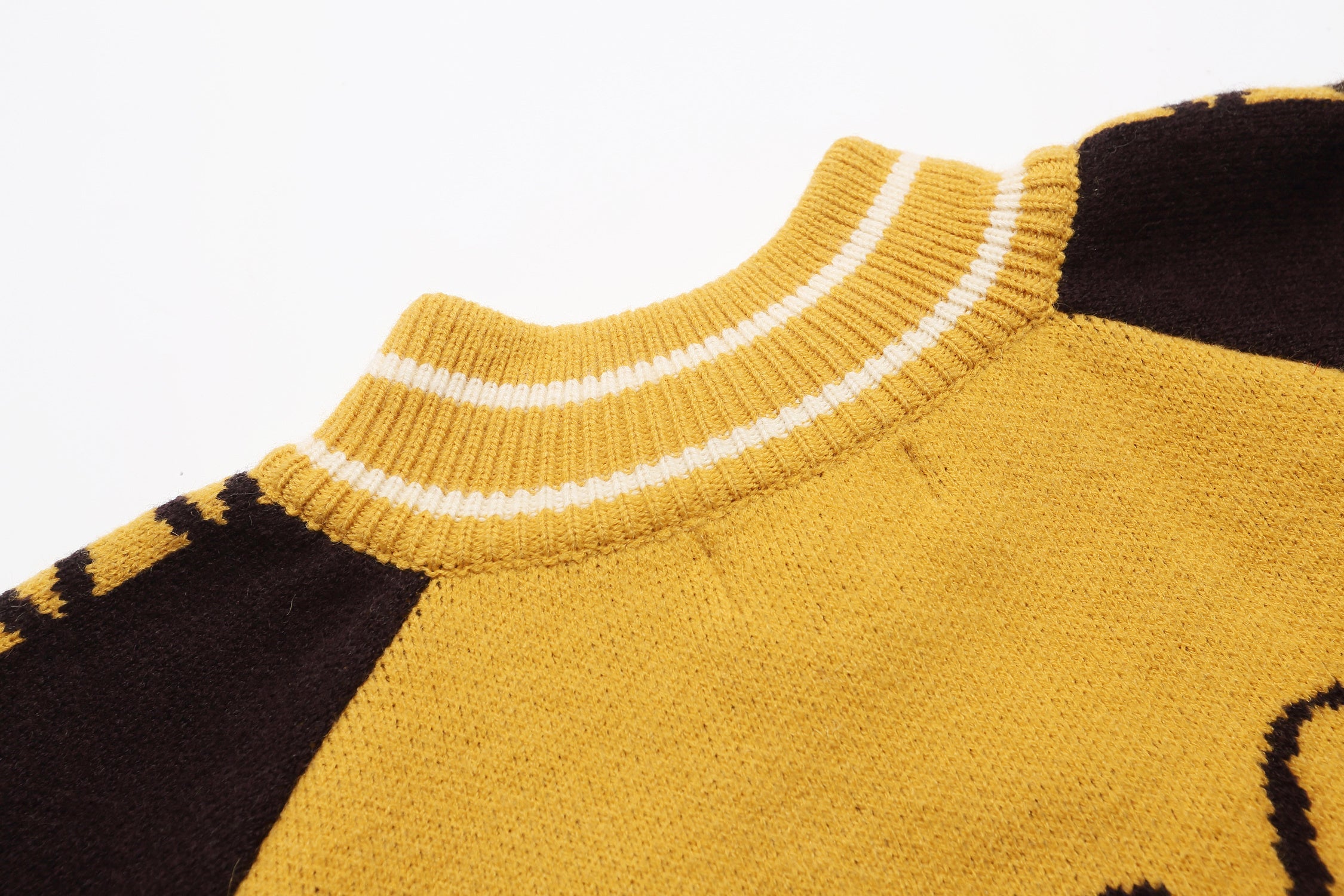 Retro Varsity Zip Knit Jacket | MAFA 90 Streetwear Cardigan