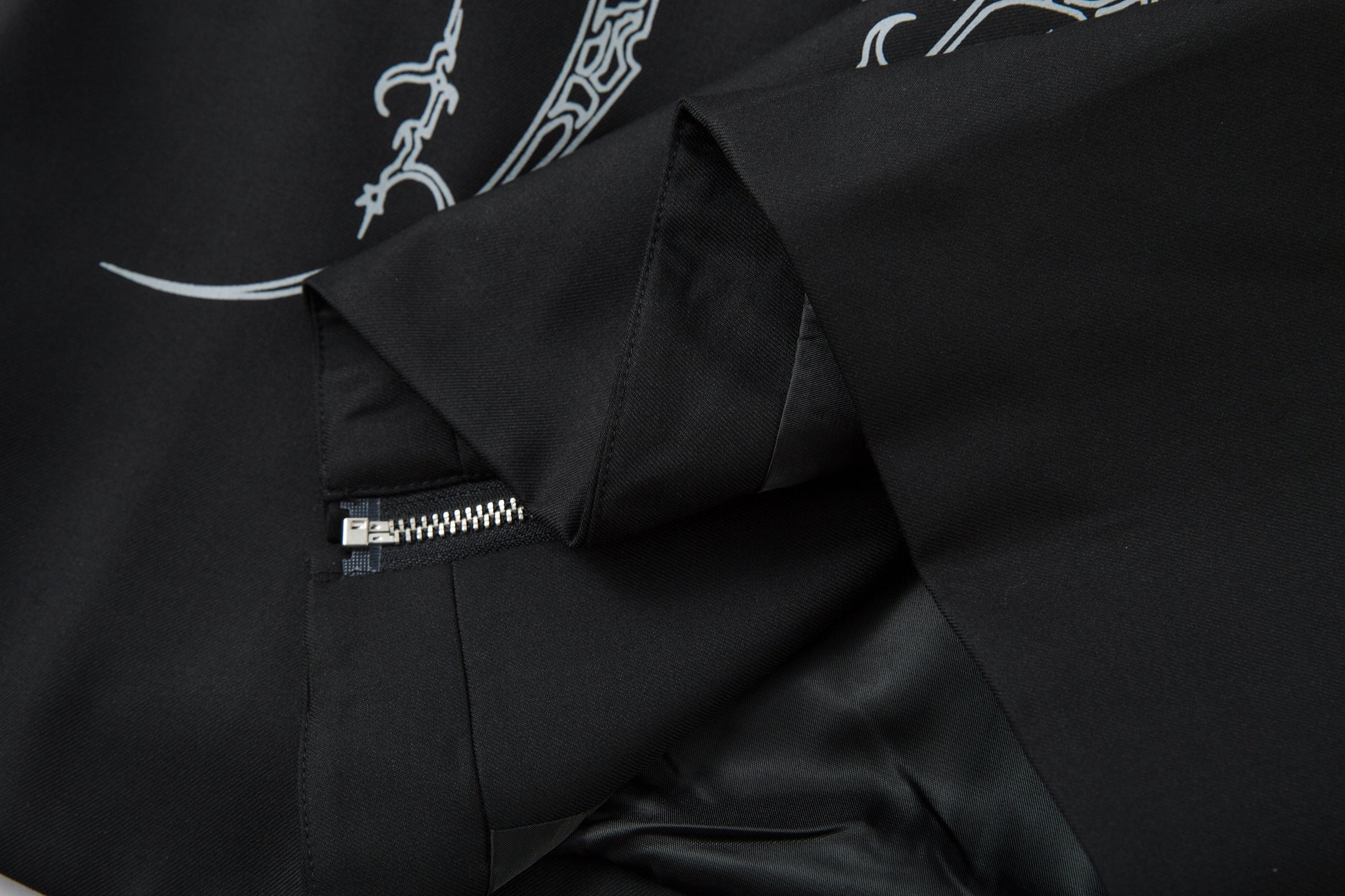 Omirad Barbed Graphic Jacket with Faux-Leather Collar
