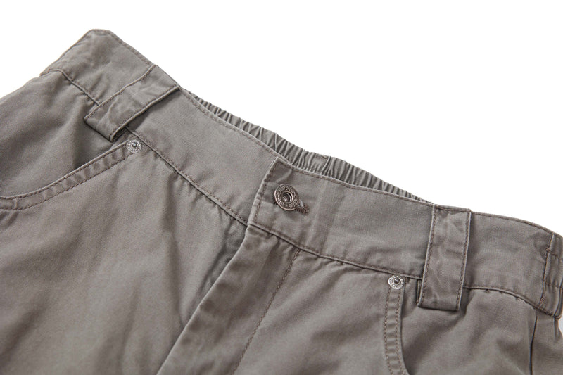Curved Seam Washed Wide-Leg Pants | Oversized Street Style