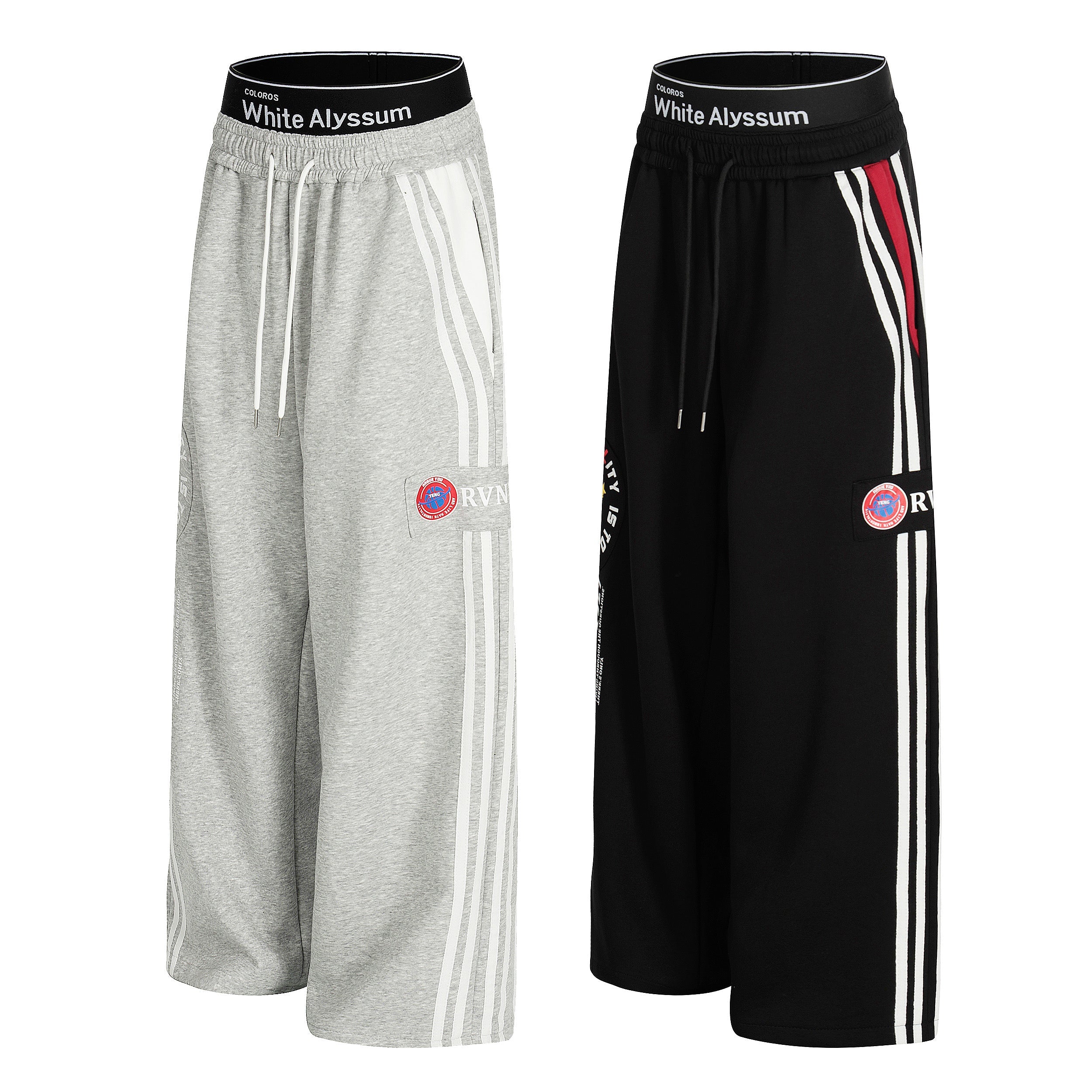Varsity Stripe Wide-Leg Track Pants | Streetwear Sweatpants